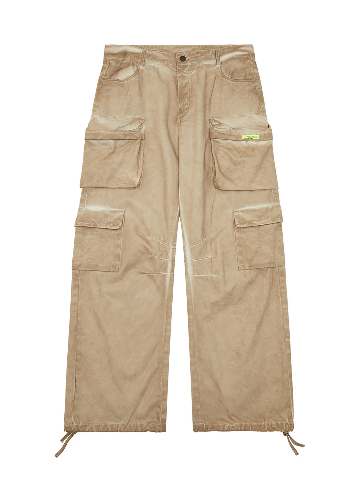 Thesupermade Vintage Wasteland Style Multi Pocket Work Pants