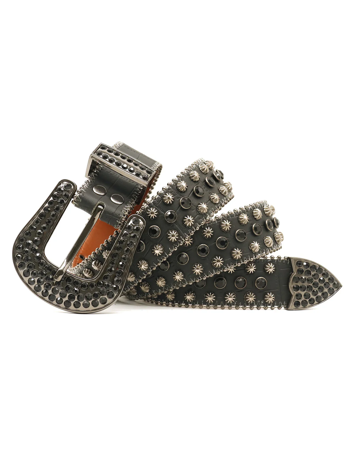 Street Rhinestone Studded Belt