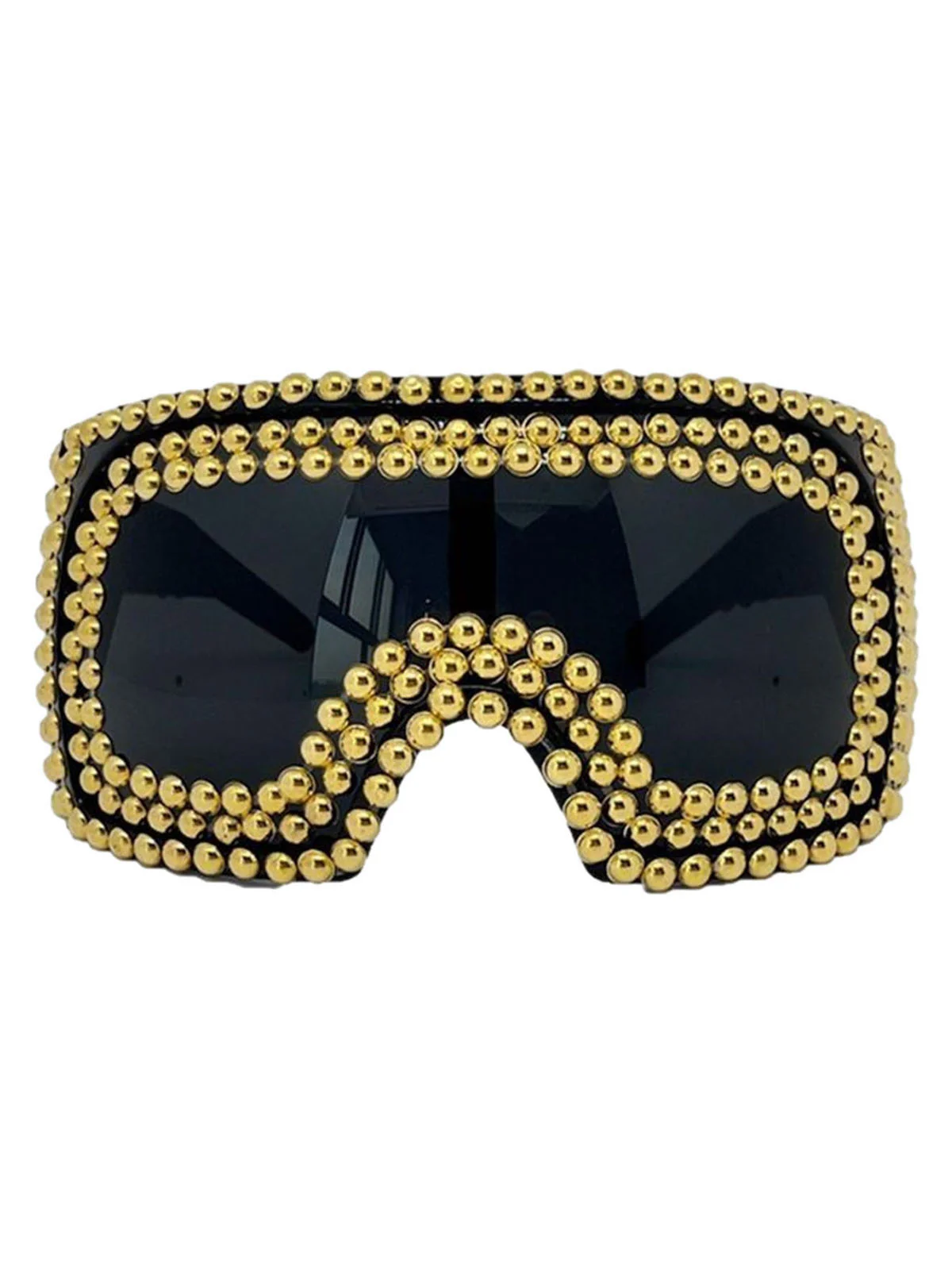 Punk Party Oversized Square Studded Sunglasses