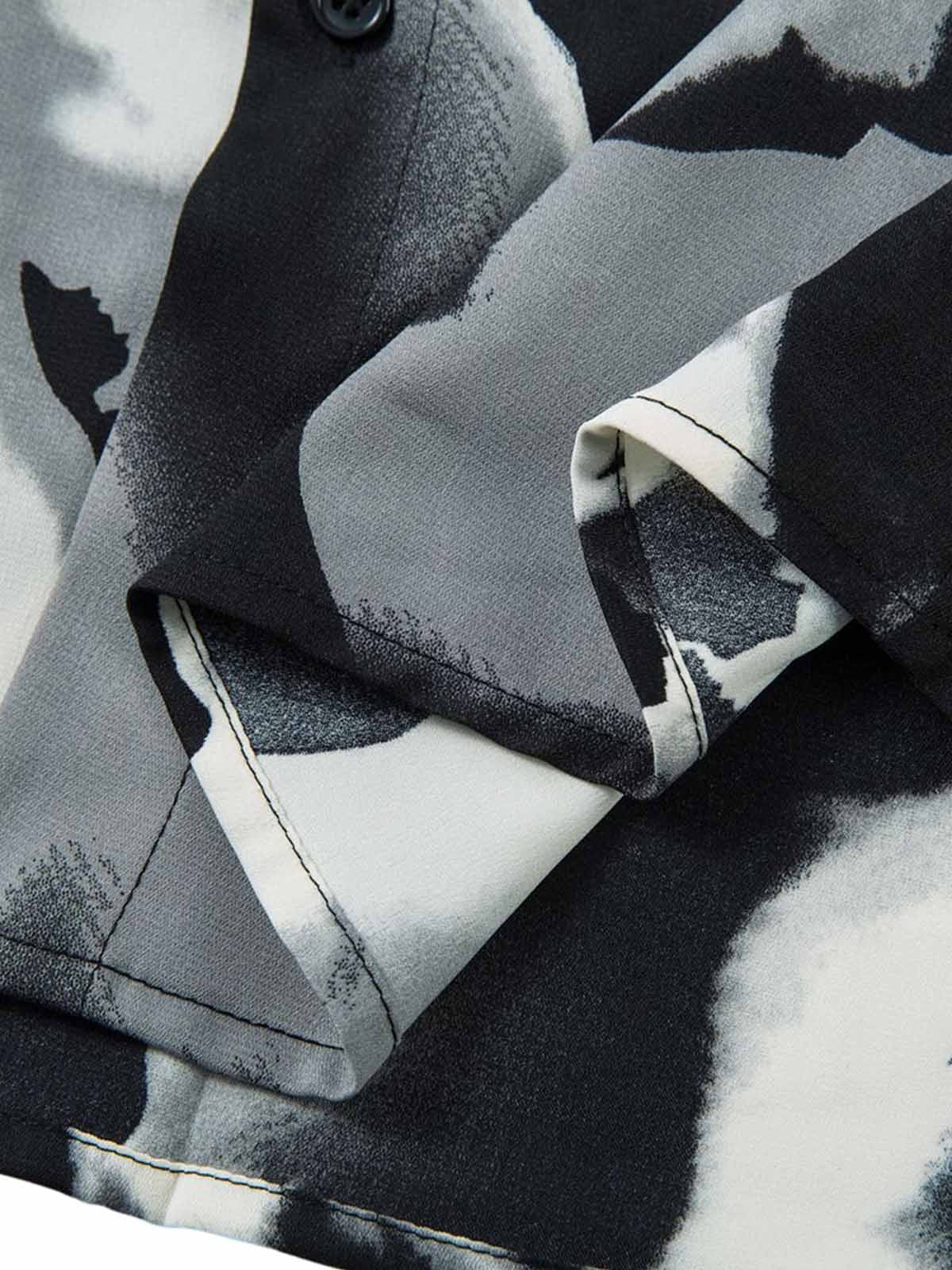 Abstract Tie-Dye Print Shirt