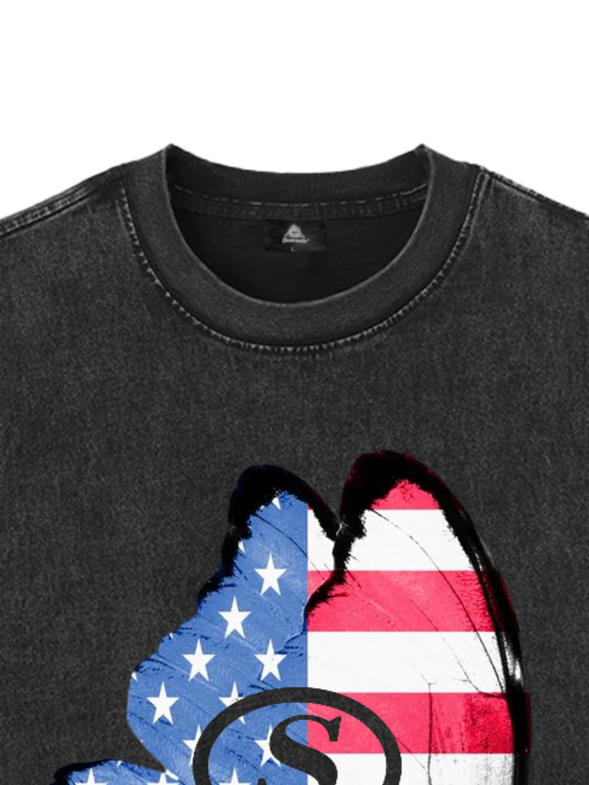 Original Butterfly Shape Stylish Patriotic Graphic Tank Top