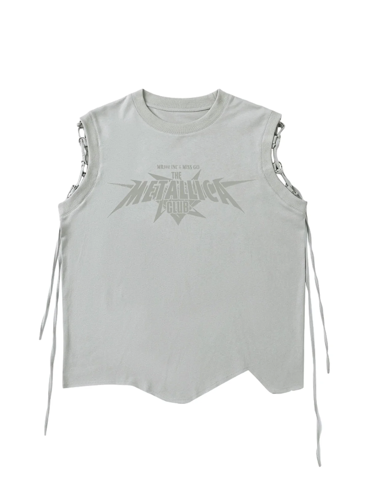 Graphic Adjustable Straps Vest