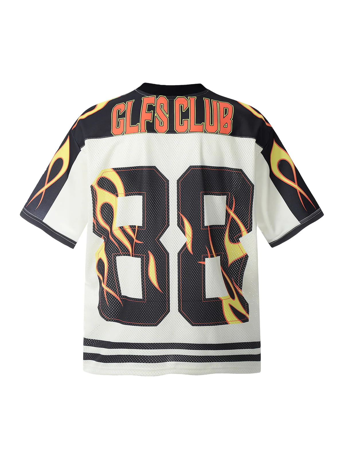 Jersey Style Flame Print T-shirt