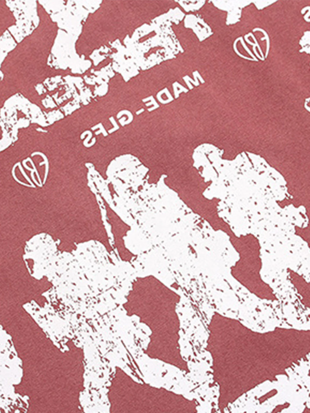 Rock Style Retro Letter Print T-shirt