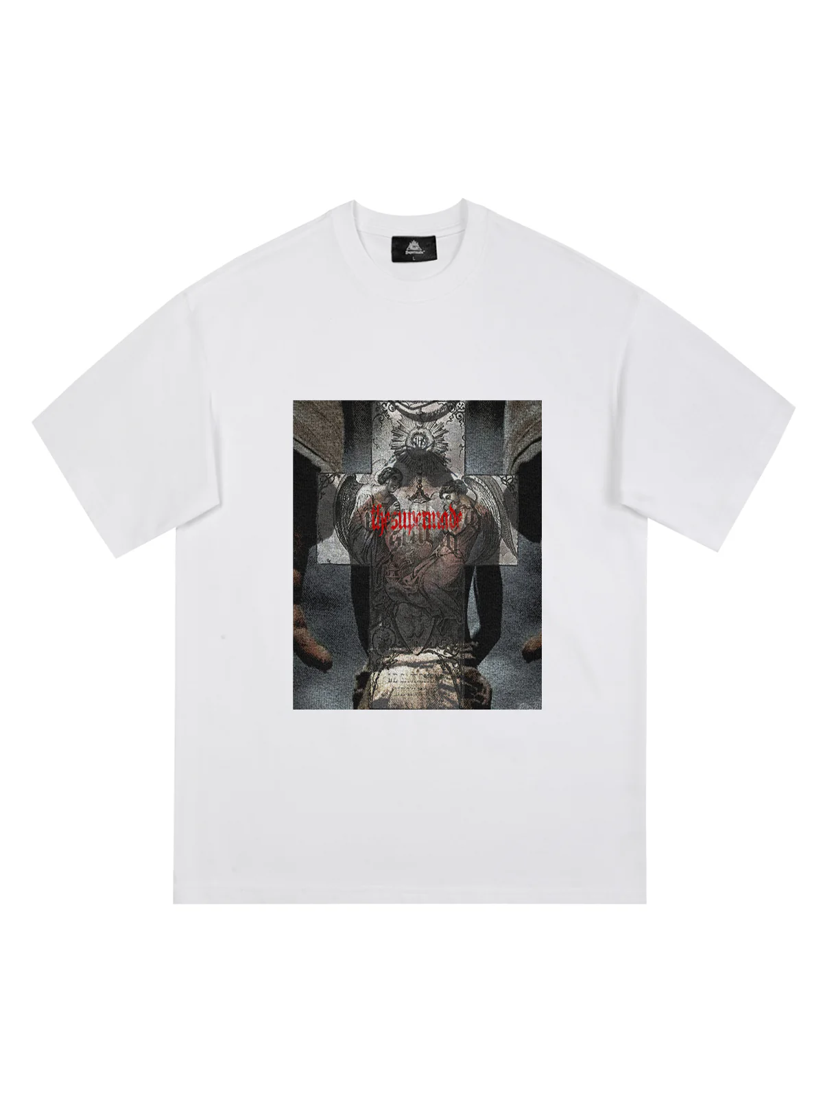 Original Cross Portrait Graphic T-Shirt