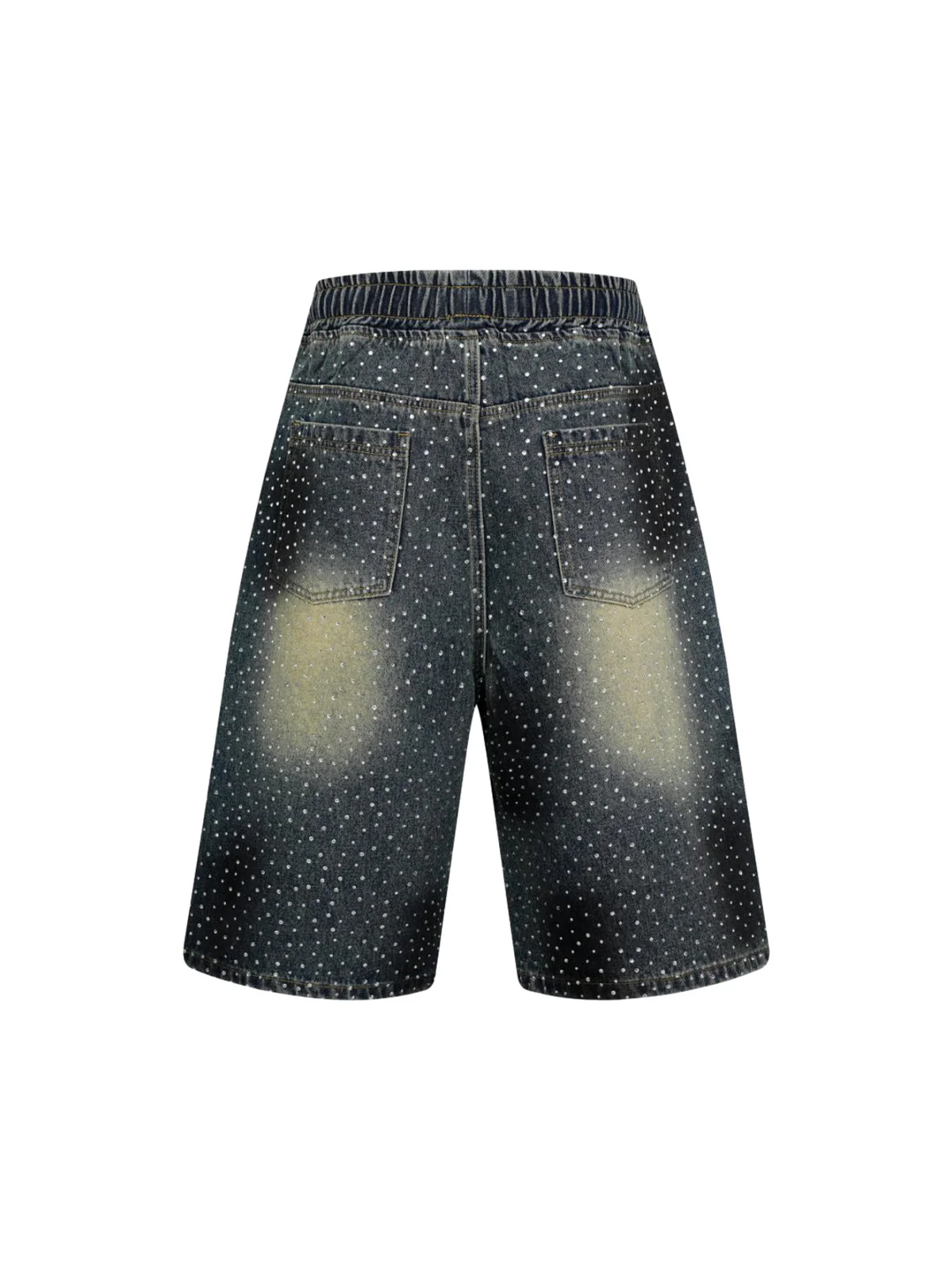 Heavy Diamond Drawstring Denim Jorts