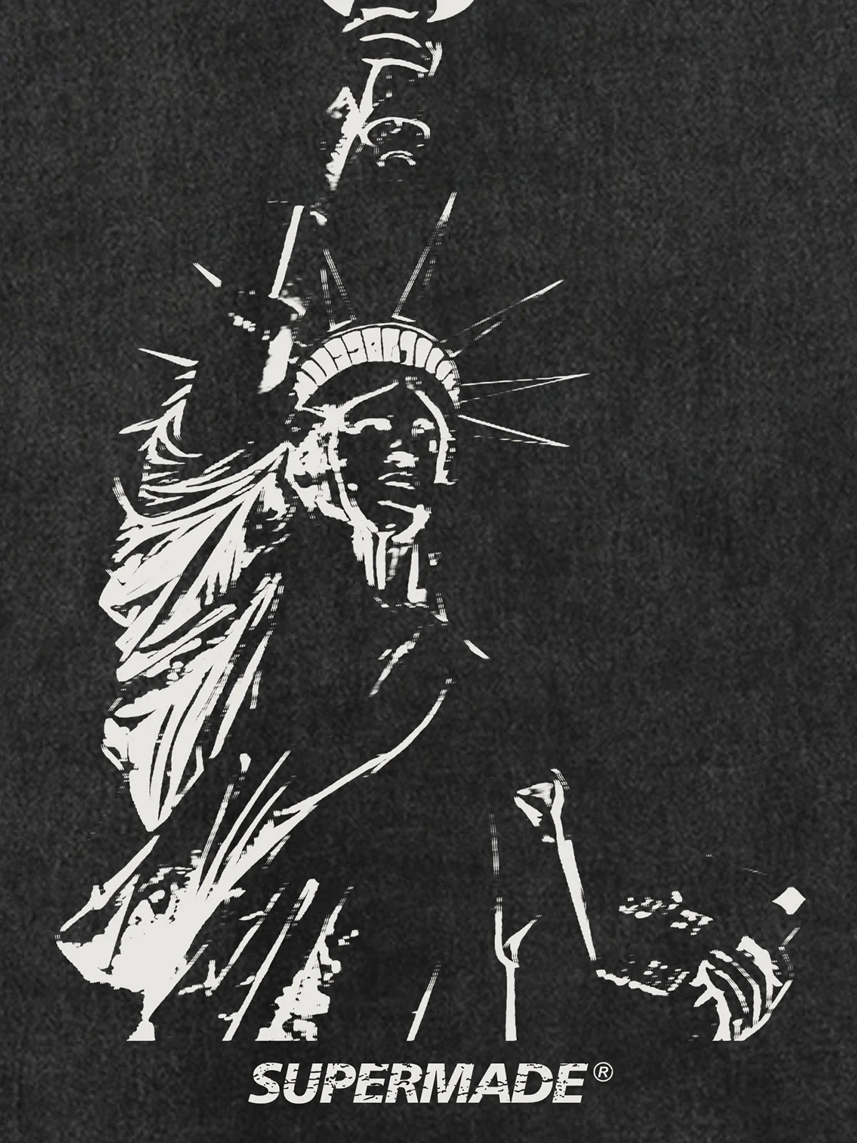 Original Fashion Men's Statue of Liberty Print Sleeveless Denim Vest