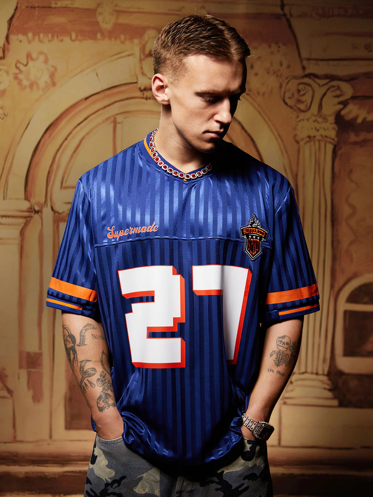 Original Striped Baseball Jersey T-Shirt - 2394