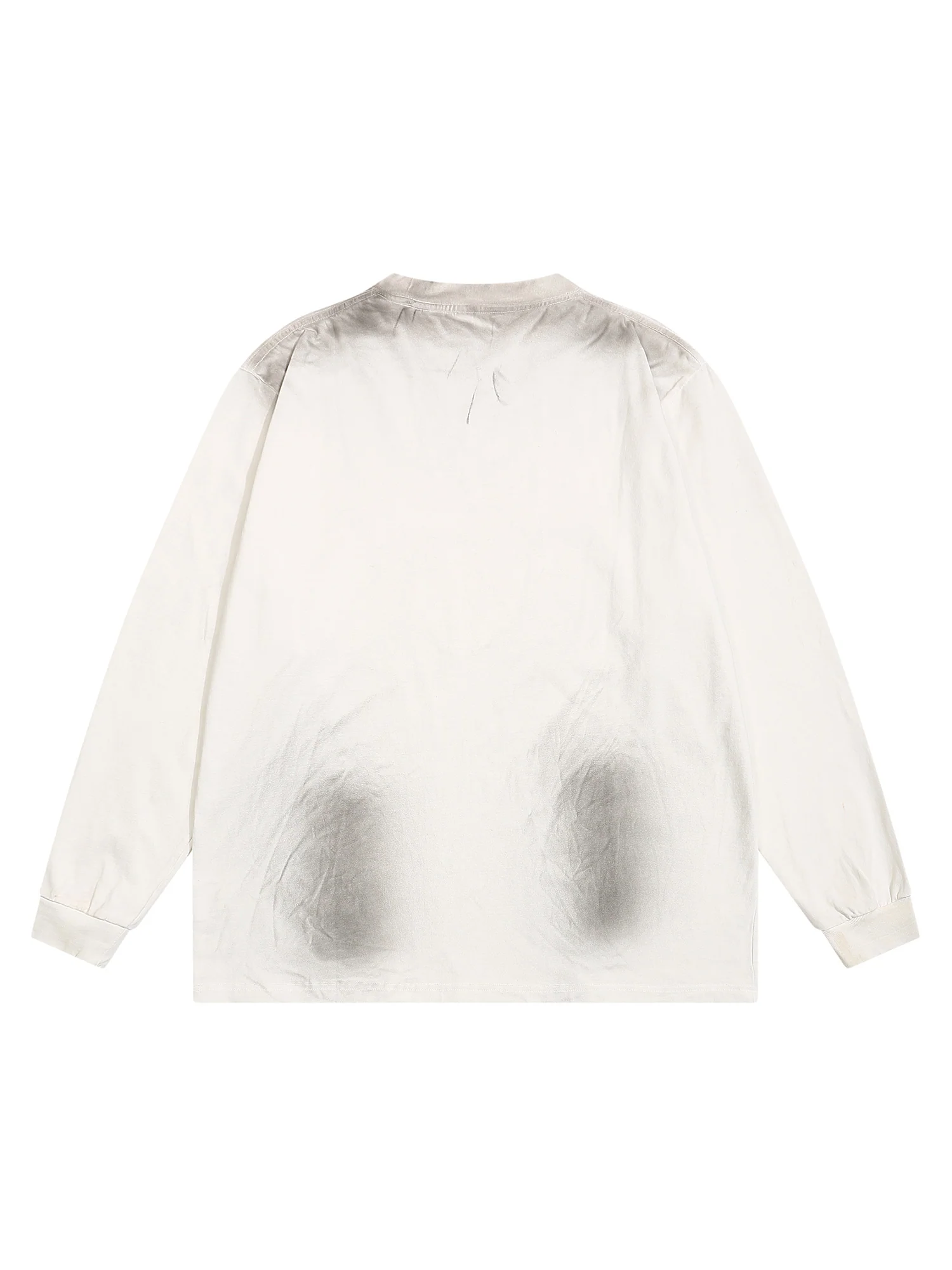 Thesupermade Distressed Hole Print Long-sleeved T-shirt