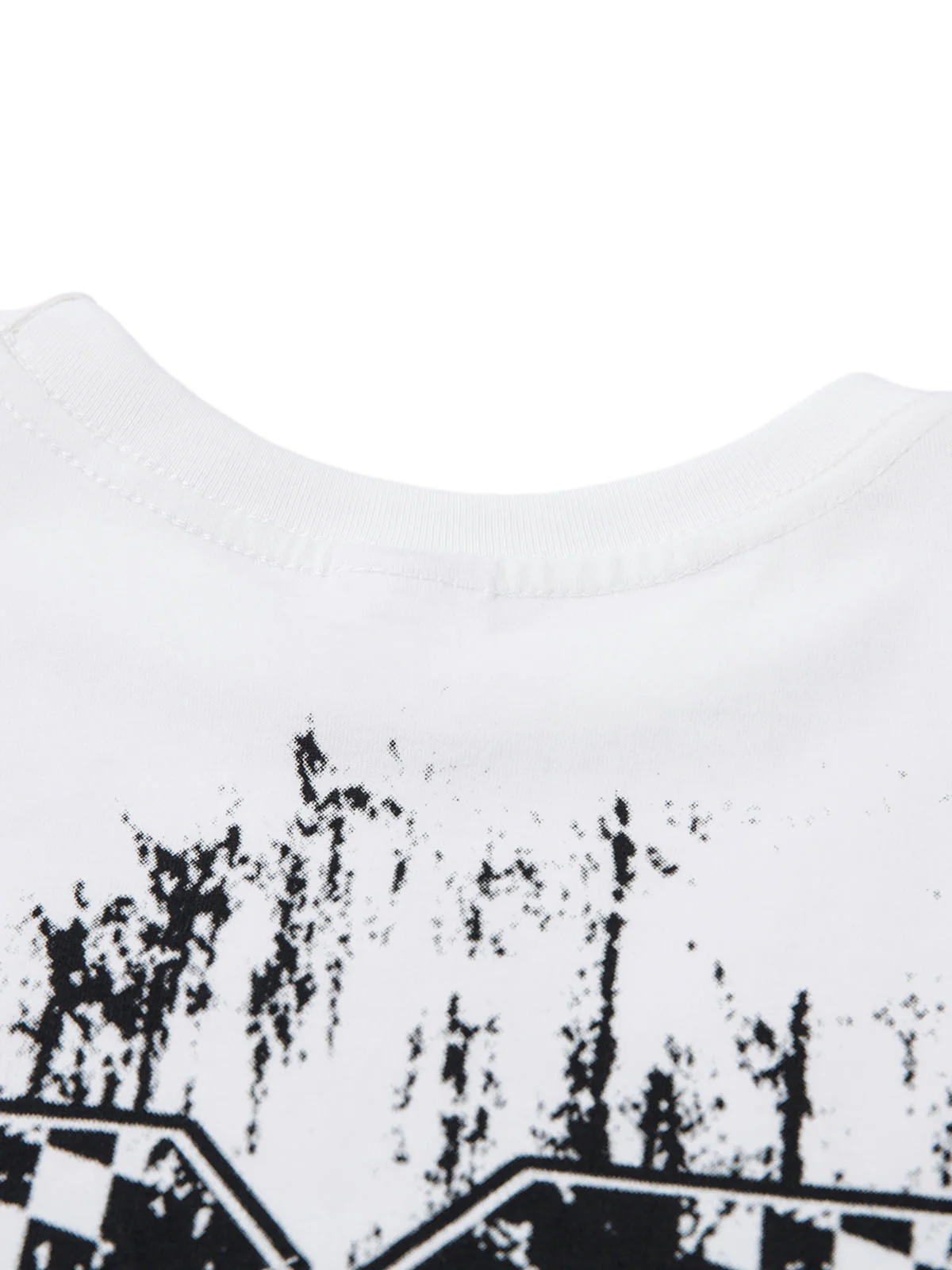 Retro Graffiti Lettering Short Sleeve T-shirt - 2341