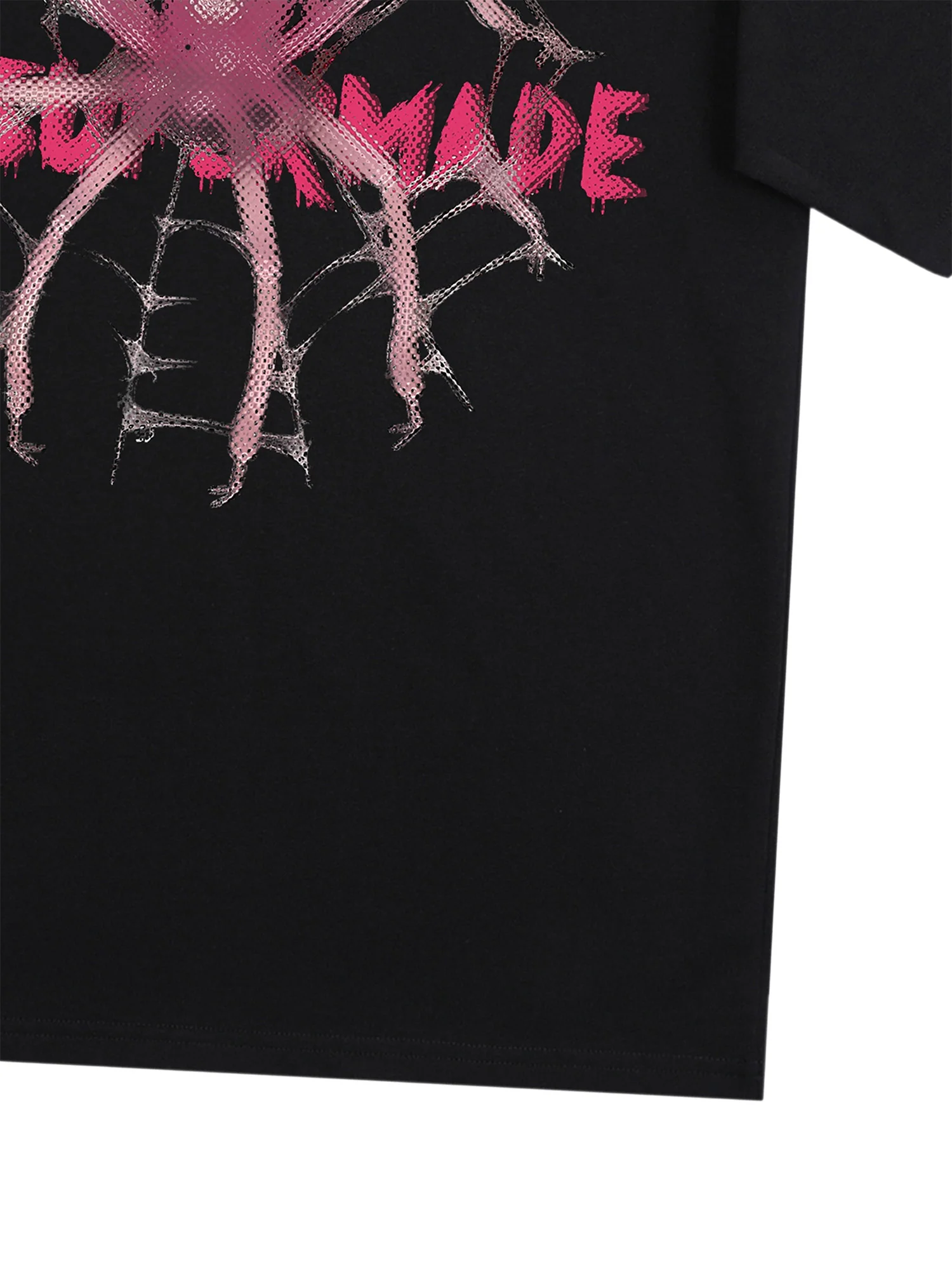 Thesupermade Pink Diamond Spider Hip Hop T-shirt