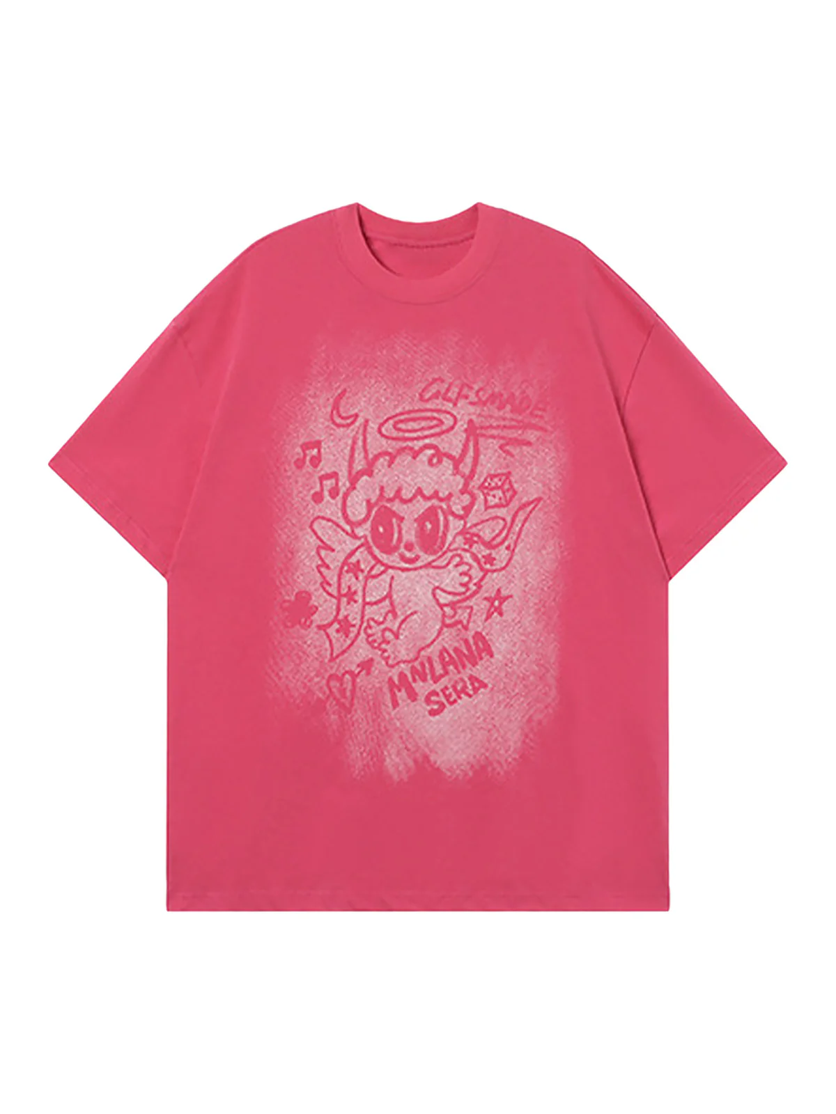 Oversized Angel Graphic T-Shirt
