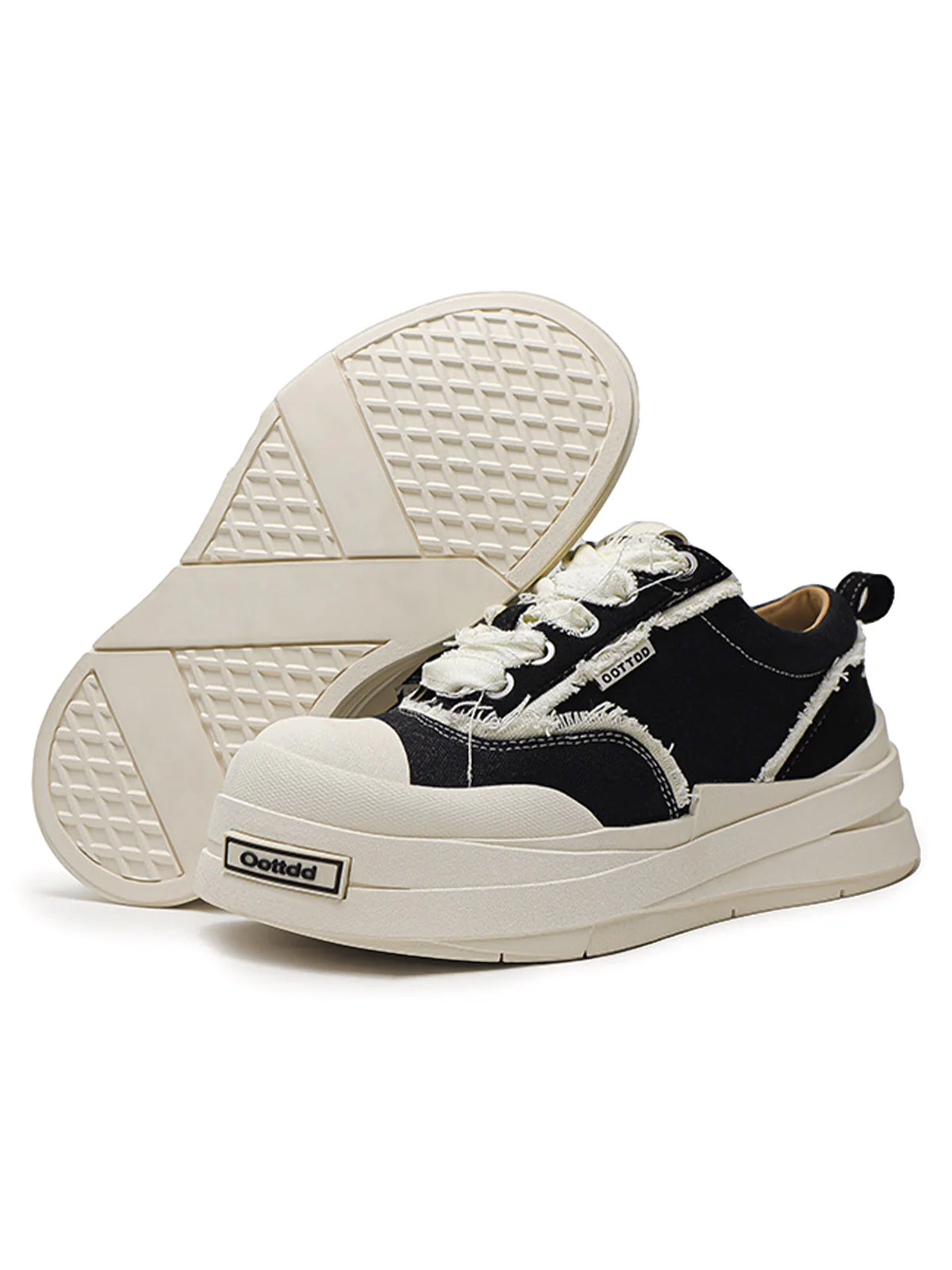 Raggedy Round Toe Sneakers - 2368
