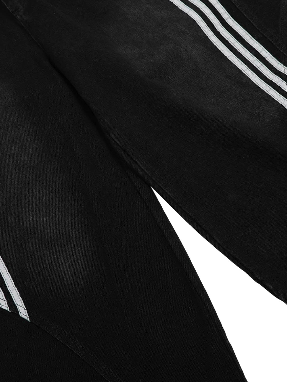 Striped Stitching Barrel Jeans