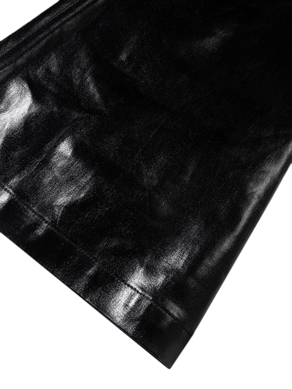 Thesupermade Glossy Patent Leather Flare Pants - 2396