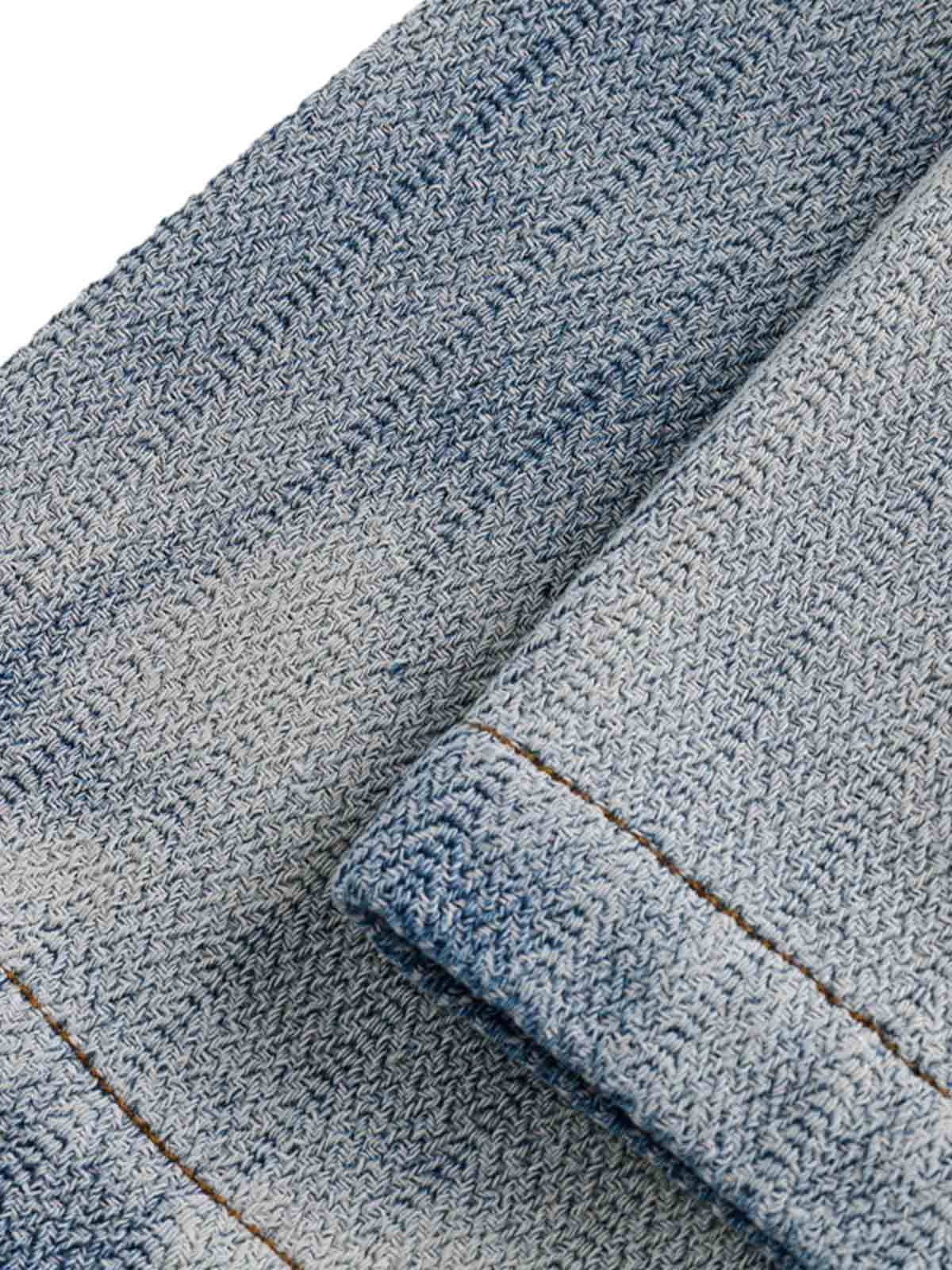 Thesupermade Gradient Denim Short-Sleeve Shirt