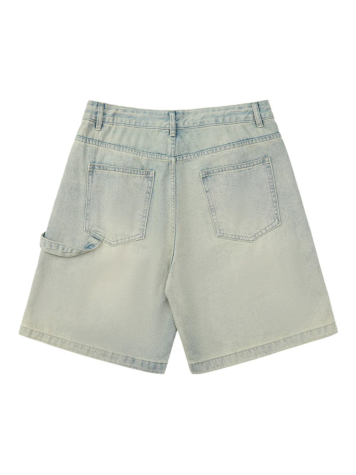 Thesupermade Retro Washed Hip-Hop Shorts