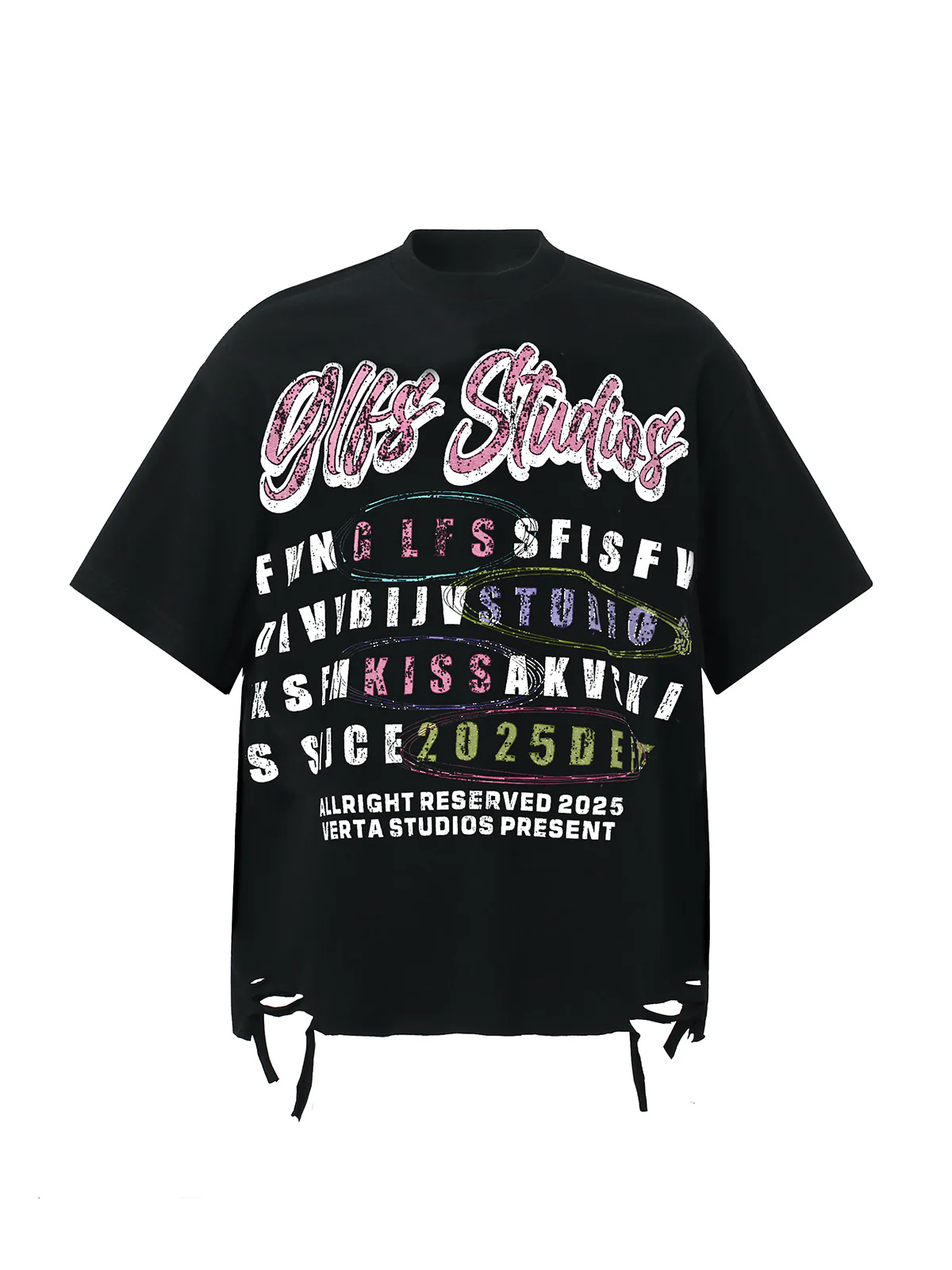 Retro Letter Graphic T-Shirt