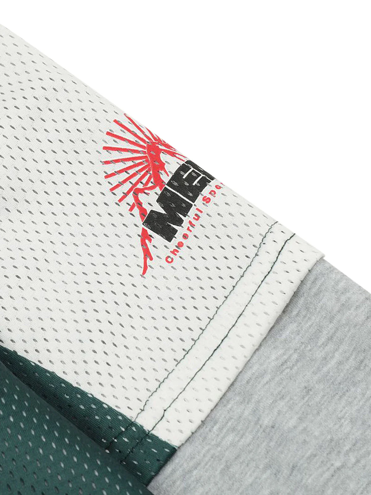 Thesupermade Faux Two-Piece Contrast Color Stitching Hoodie