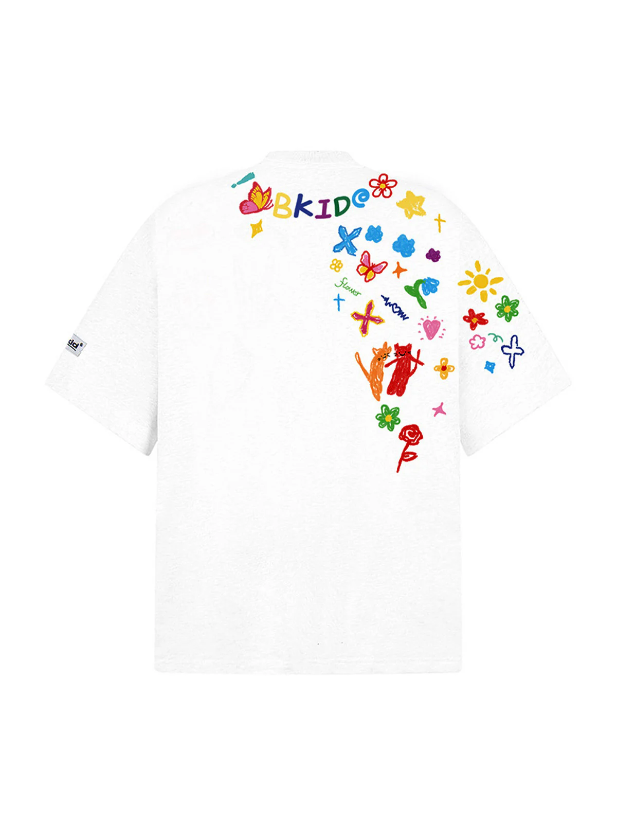 Retro Graffiti Hand-Painted T-Shirt