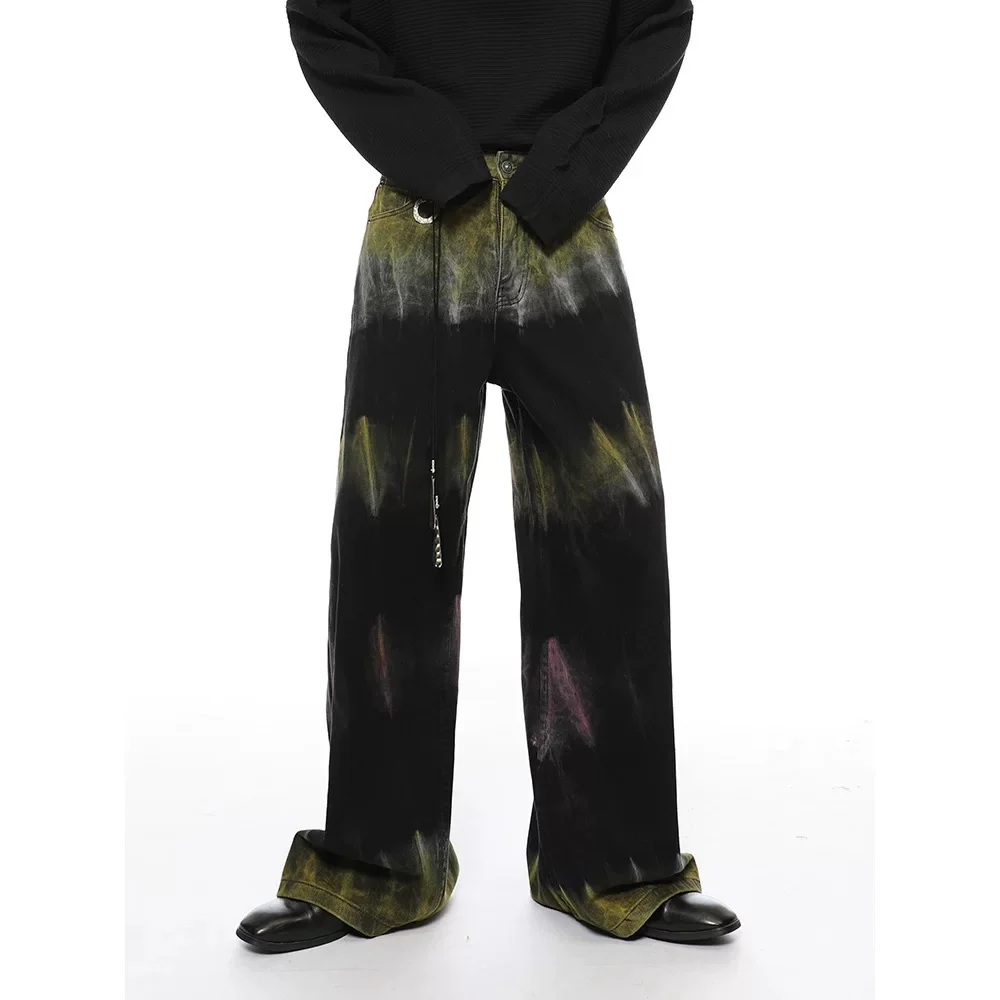 Thesupermade Graffiti Fun Tie-Dye Straight Jeans