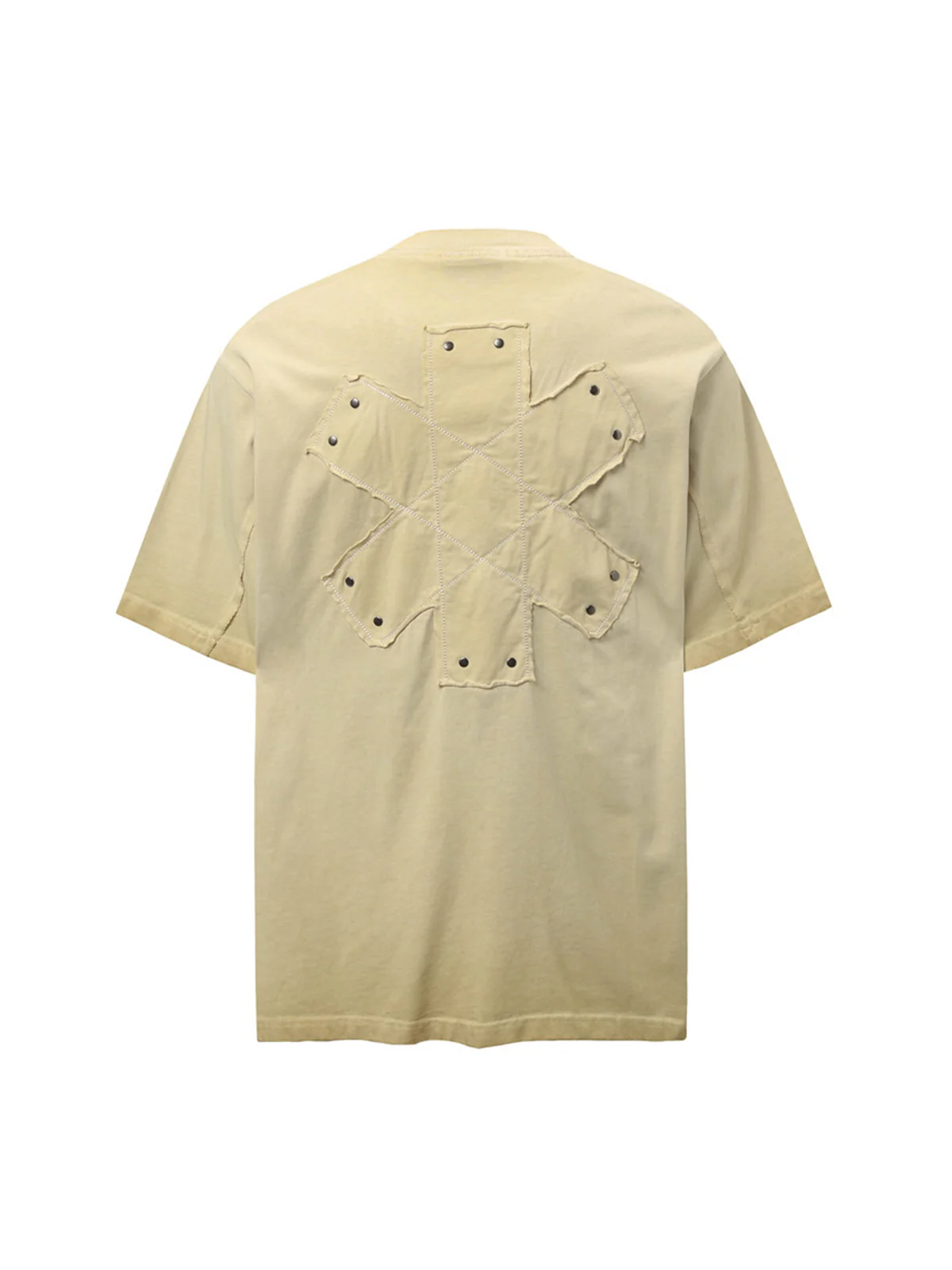 Street Split Studded Patch T-shirt