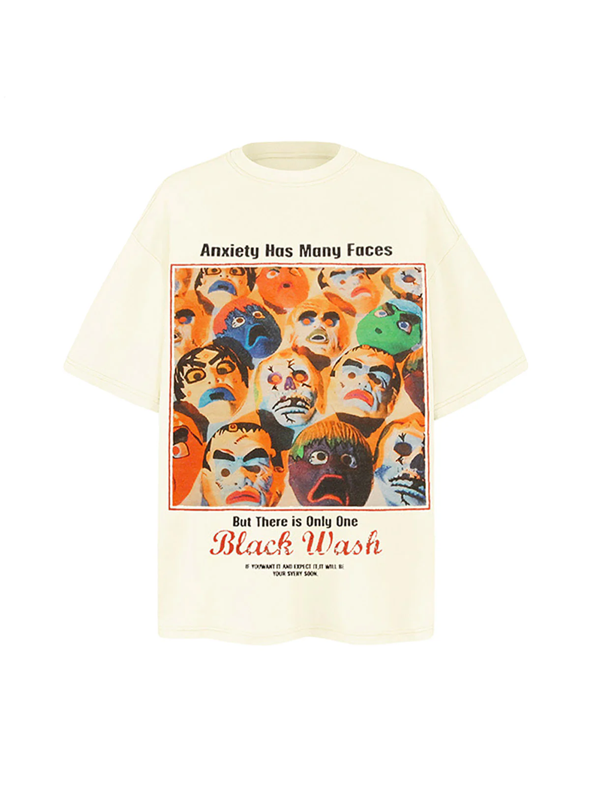 Protrait Graffiti Crew Neck T-Shirt
