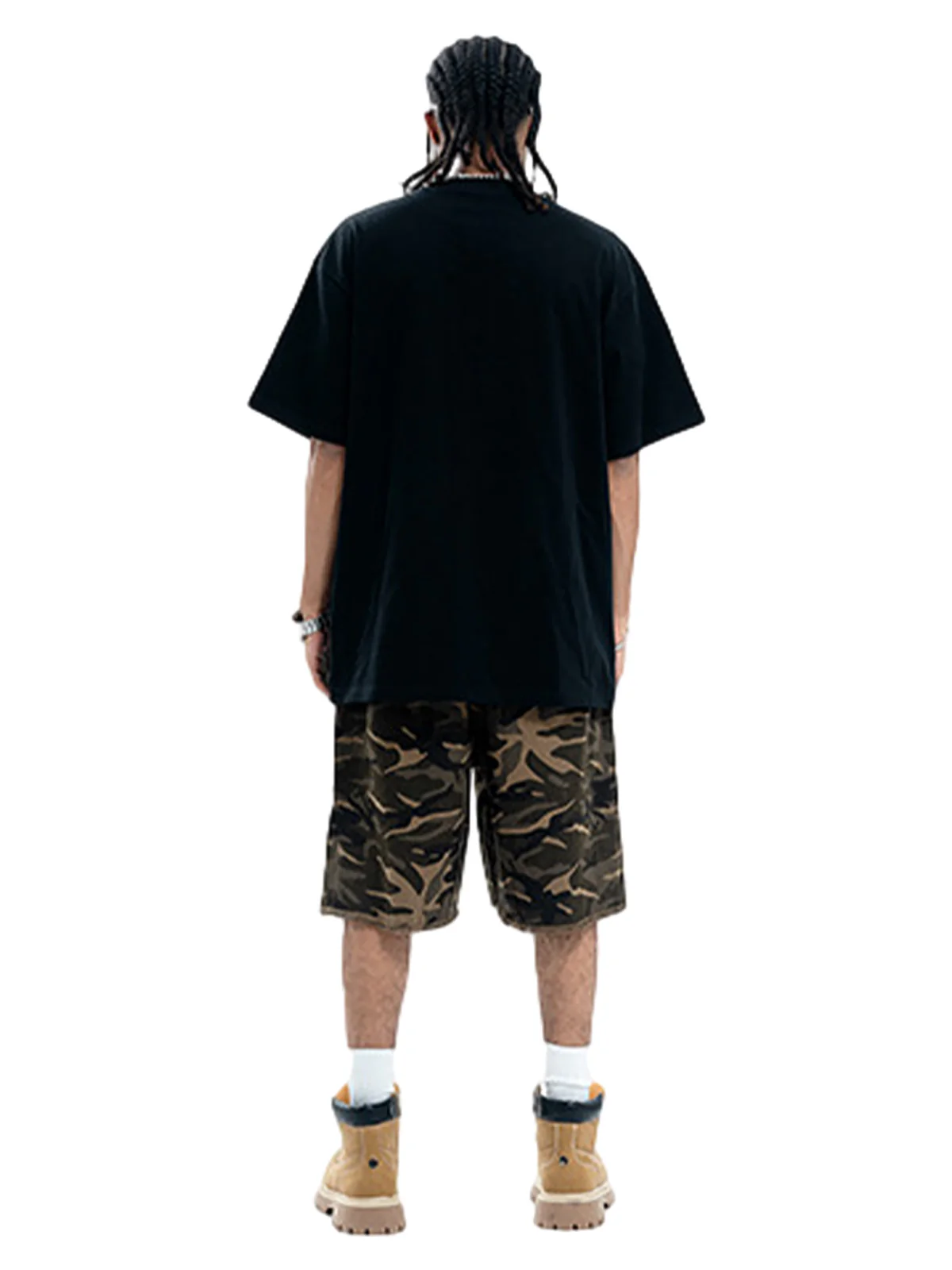 Chain Print Crew Neck T-Shirt