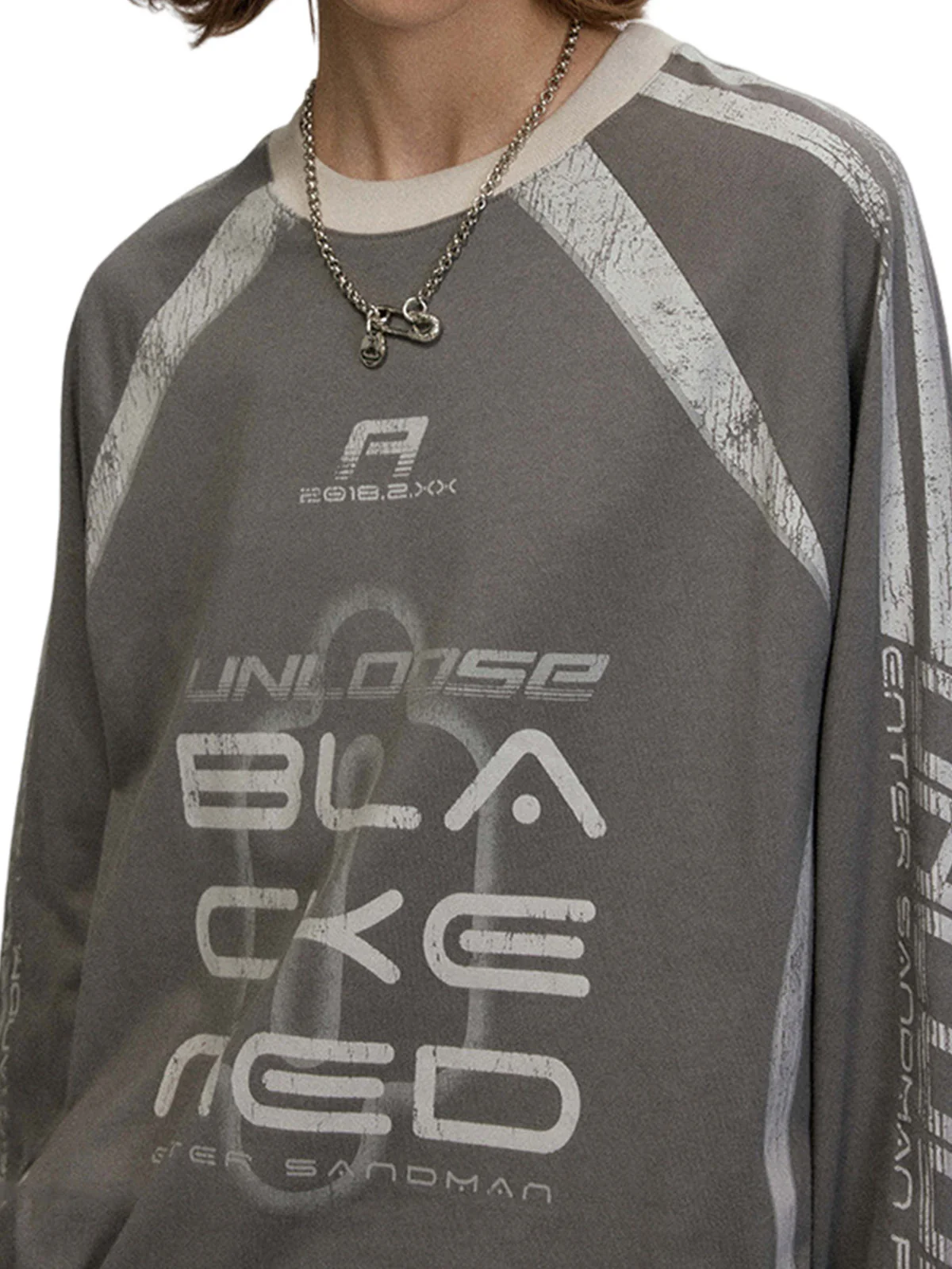 Retro Jersey  Oversized Long Sleeves T-Shirt