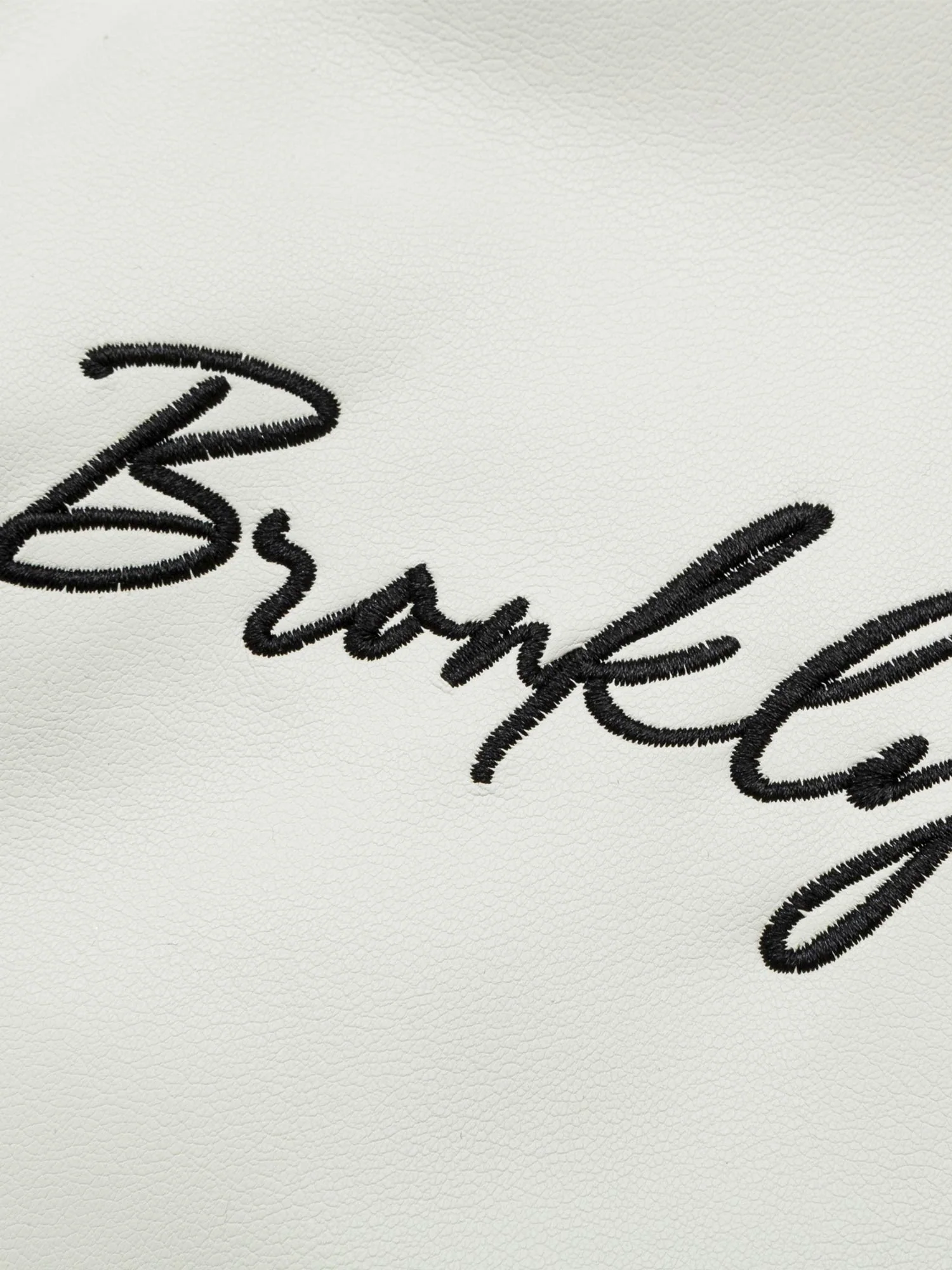 Thesupermade Embroidered Fur Collar PU leather Quilted Jacket - 2272