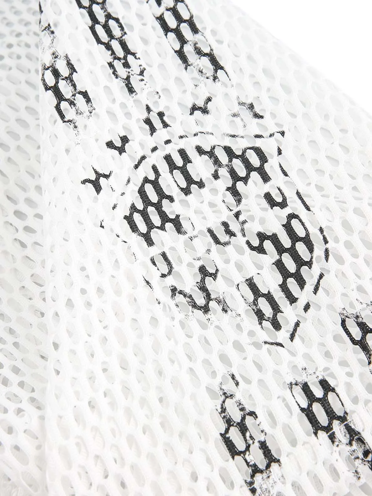 Breathable Mesh Hooded Snake Print Jersey T-shirt