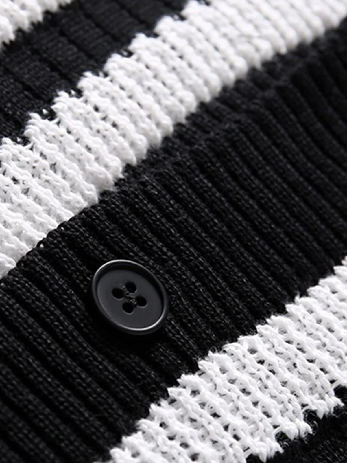 Cleanfit Striped Knit Cardigan Shirt