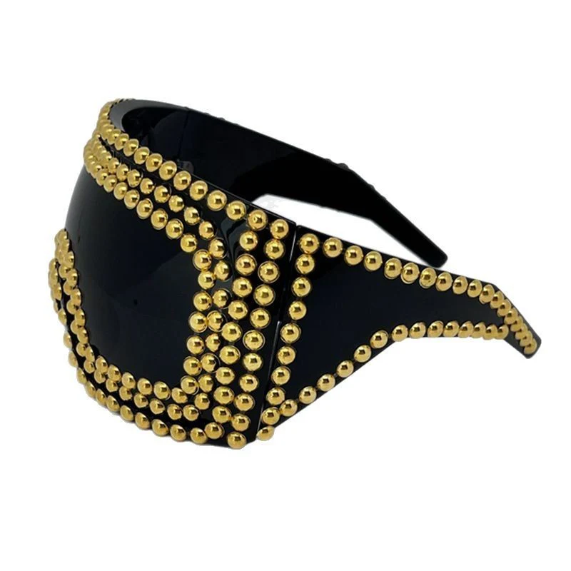 Punk Party Oversized Square Studded Sunglasses