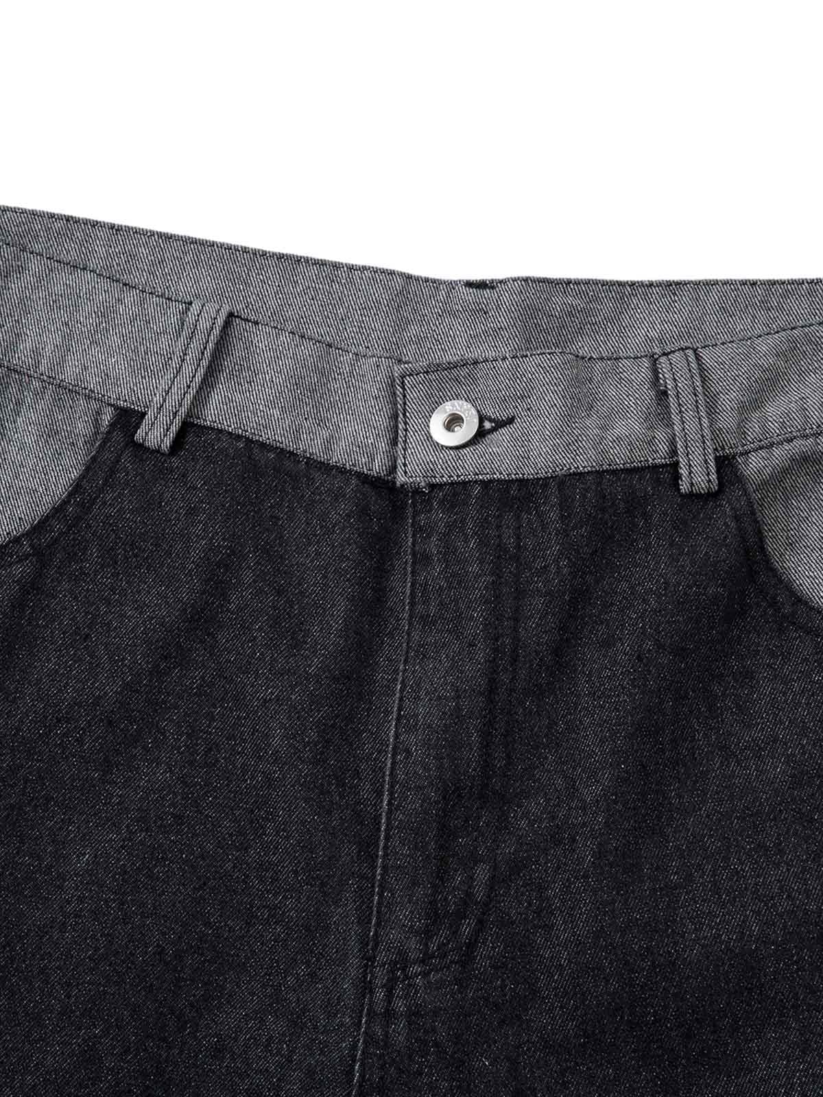 Patch Pocket Baggy Jeans