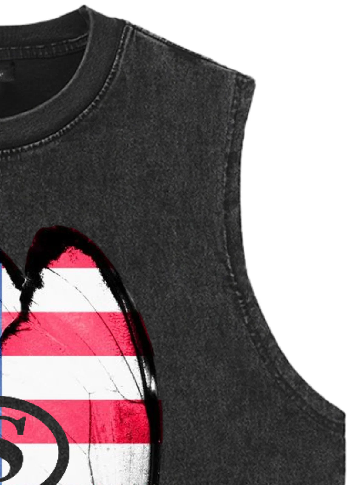 Original Butterfly Shape Stylish Patriotic Graphic Tank Top