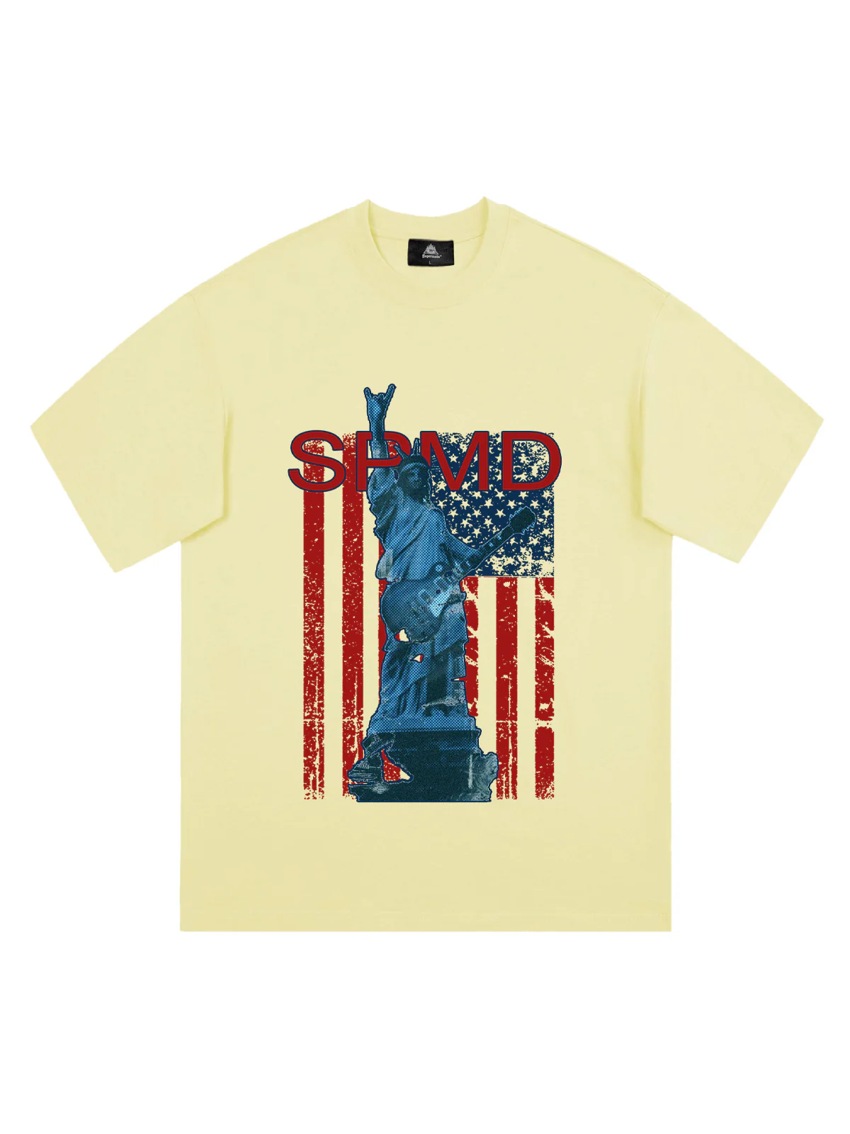 Original Rock Statue Of Liberty Print T-shirt