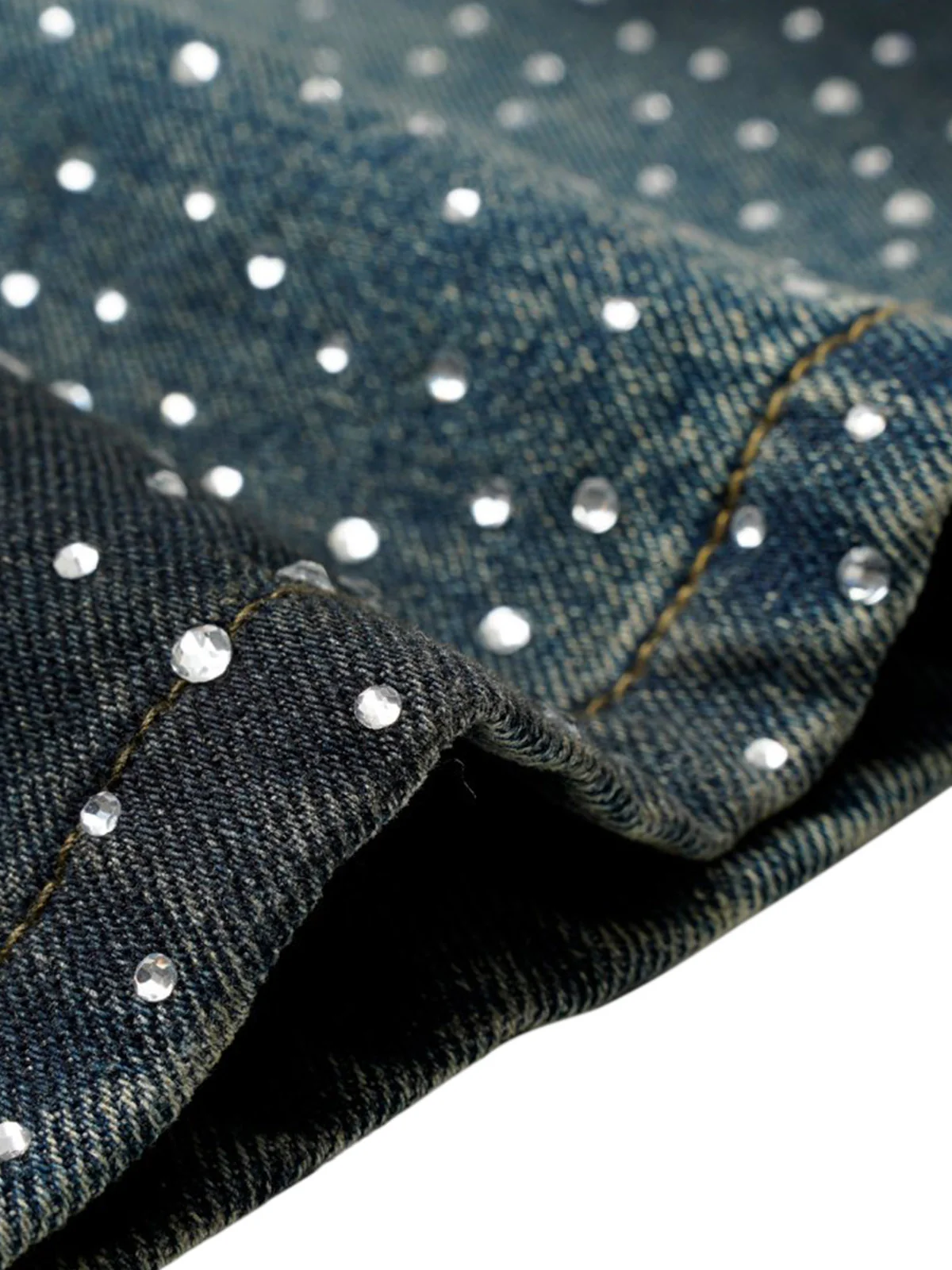 Heavy Diamond Drawstring Denim Jorts