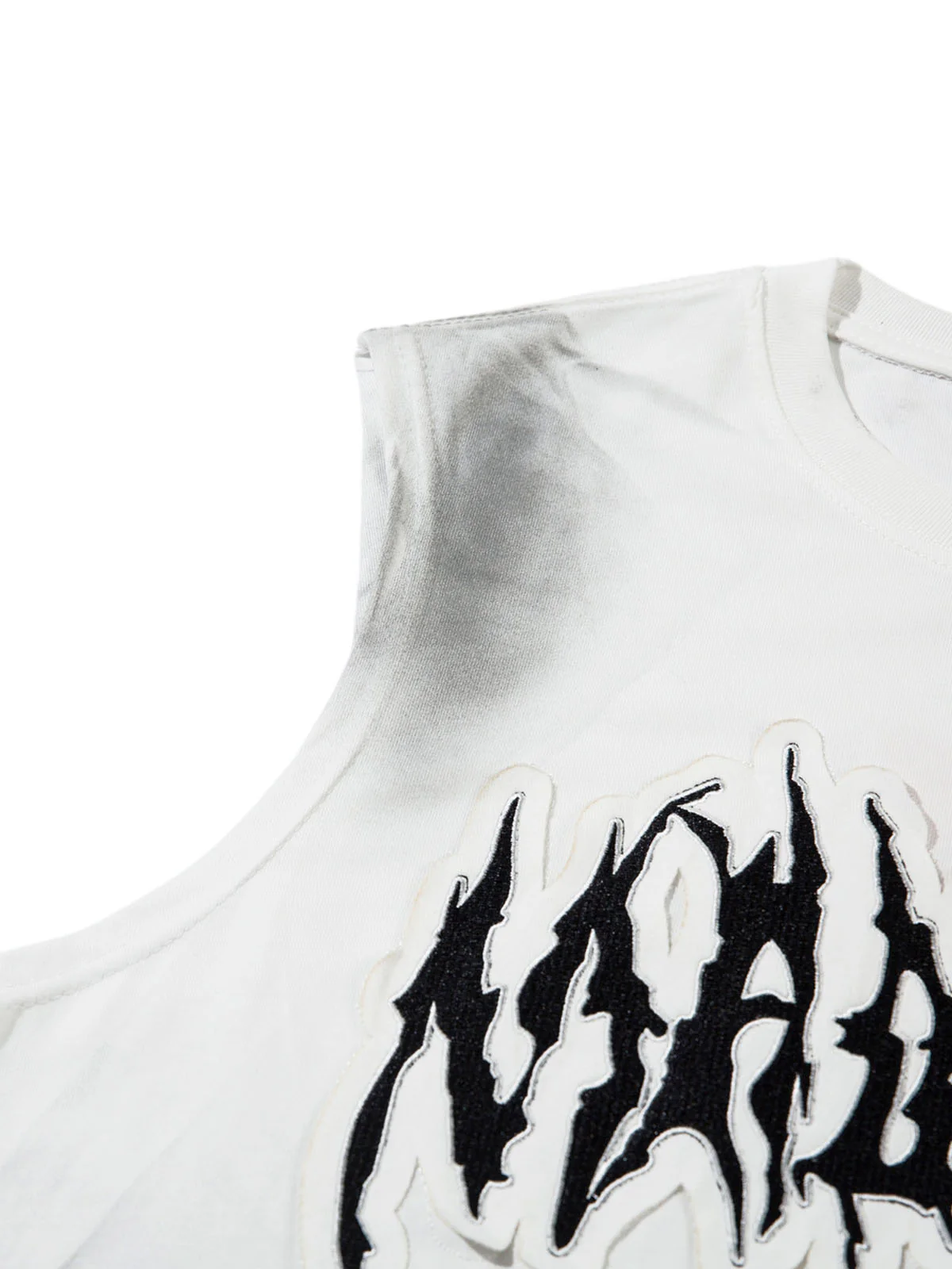 Letter Patchwork Gradient Tank Top