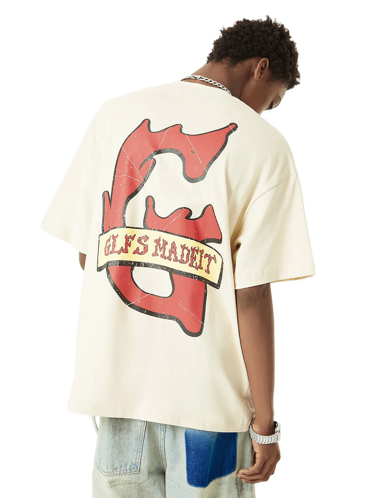 Thesupermade Funny Jesus Graffiti Street Rap T-shirt