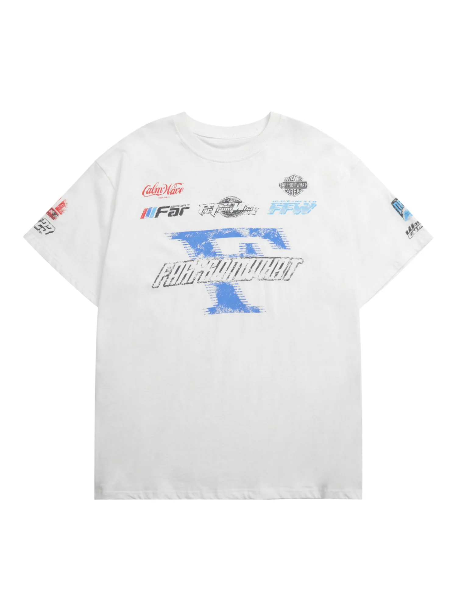 Thesupermade Racing Afterimage Lettering T-shirt