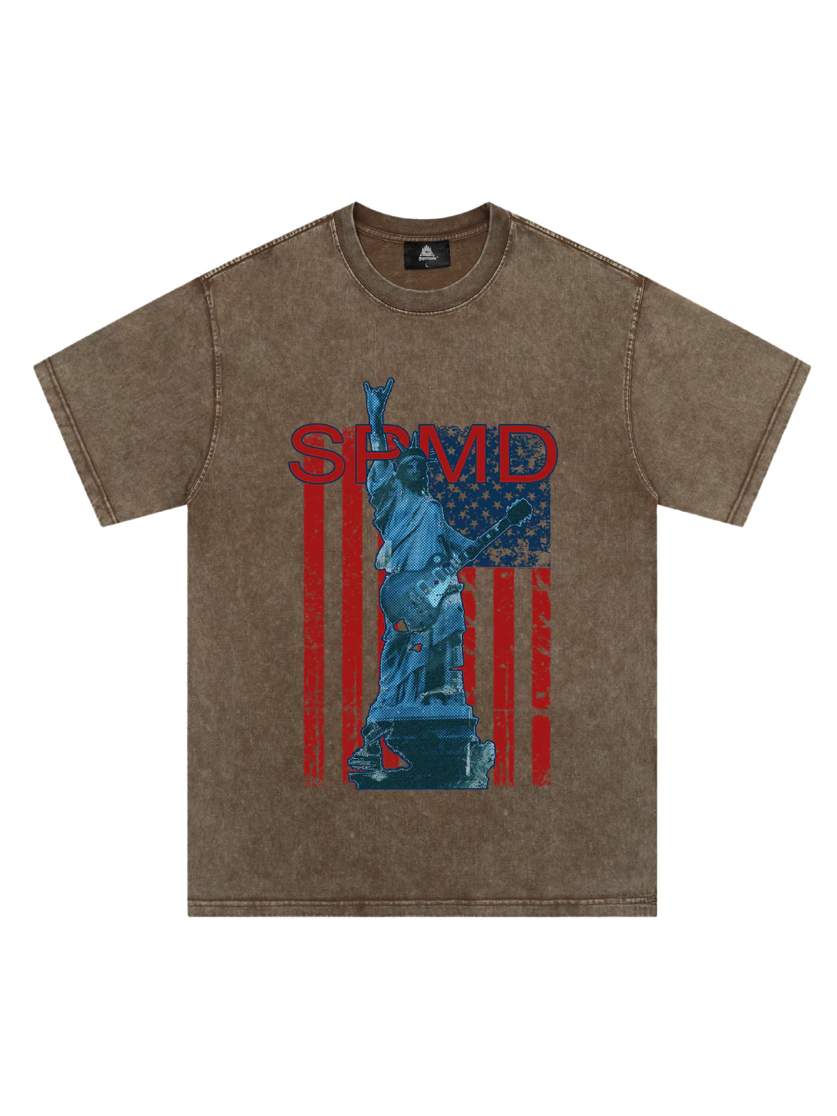 Original Rock Statue Of Liberty Print T-shirt
