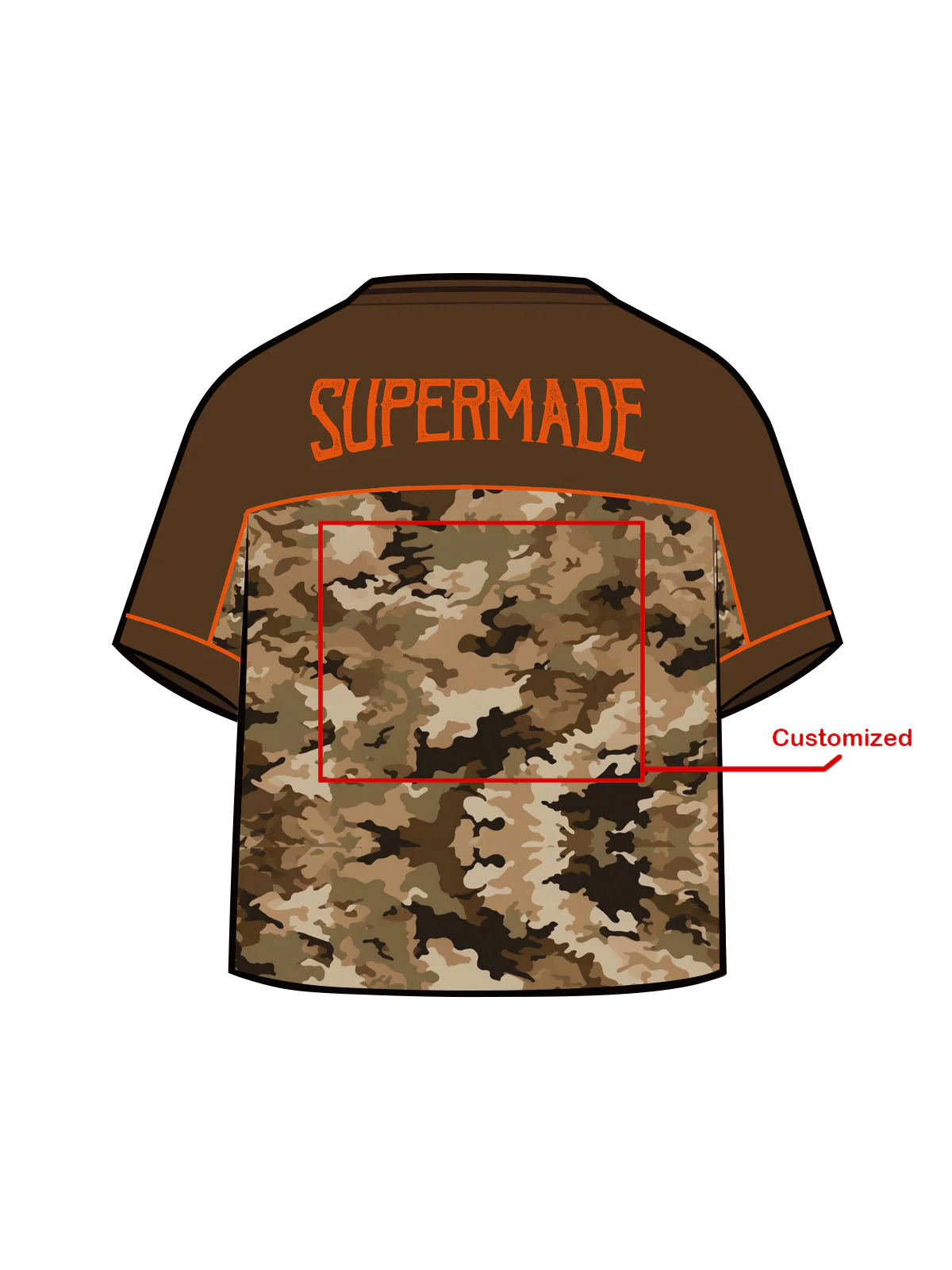 Original Camouflage Football Jersey T-Shirt - 2401