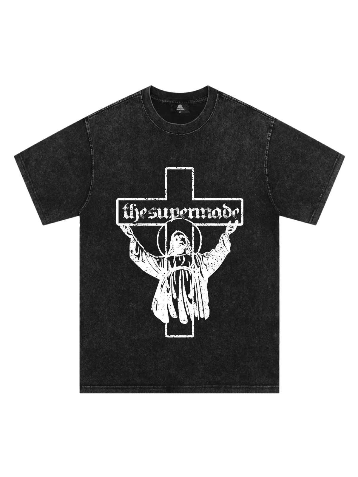 Original Distressed Cross Graphic T-Shirt