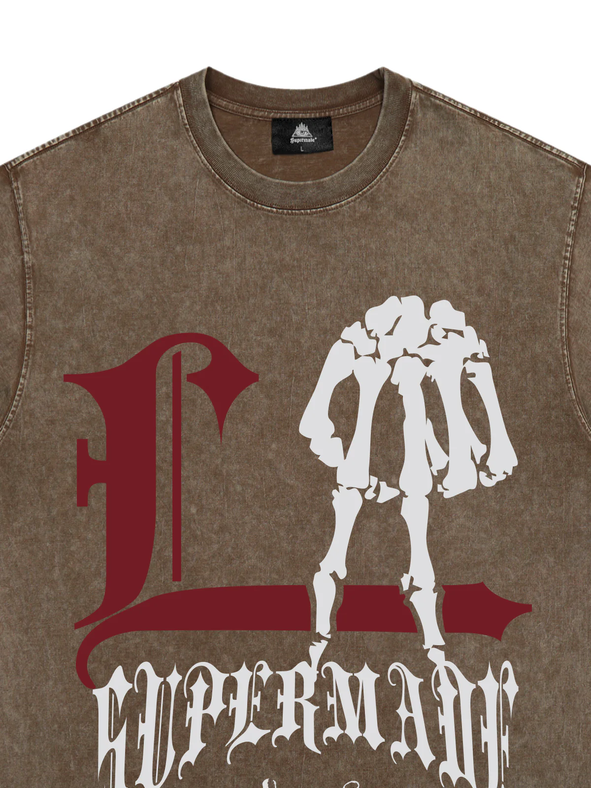 Original Gothic Skeleton Graphic Print T-Shirt