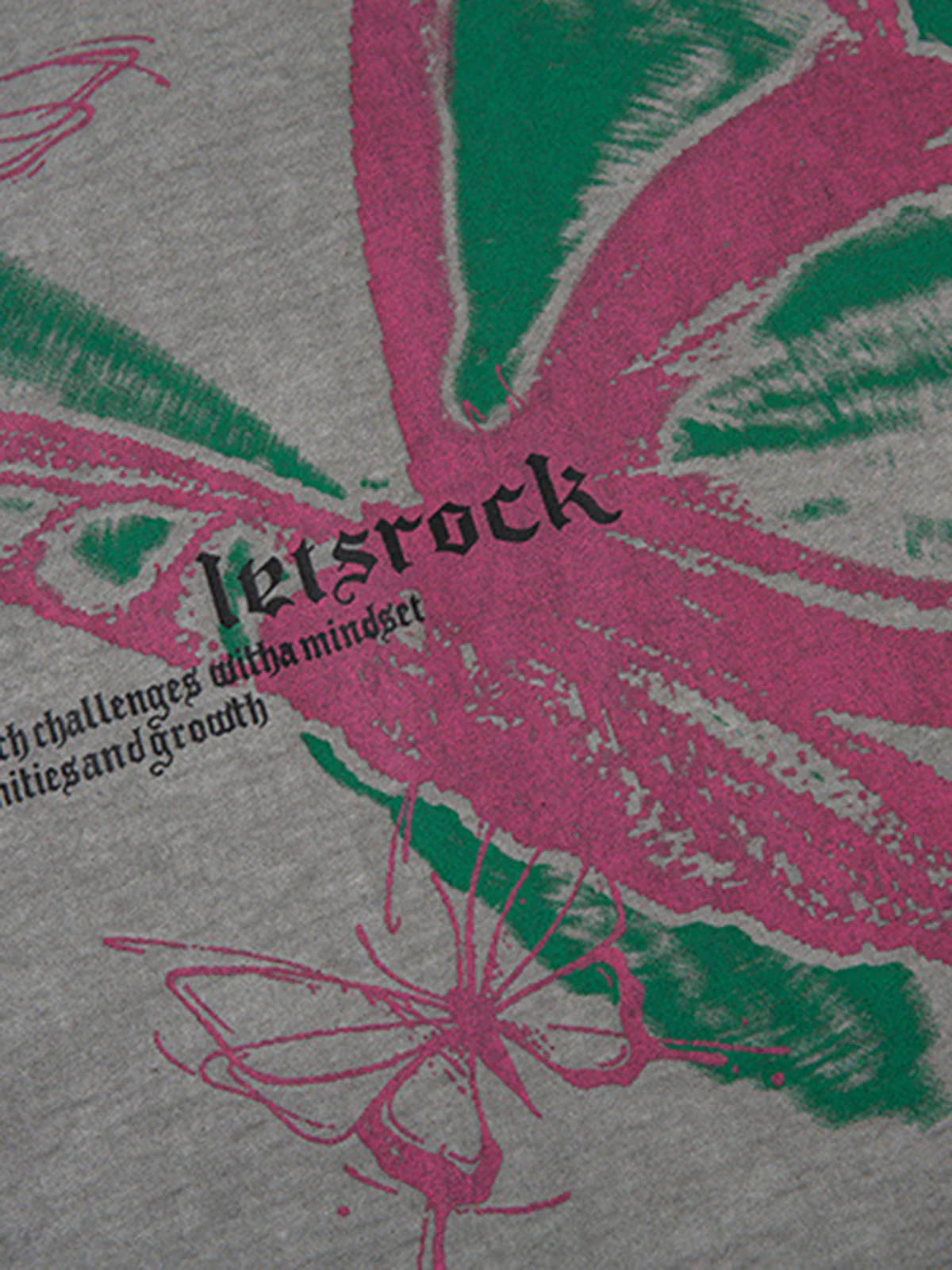 Raw Edge Butterfly Print Vest