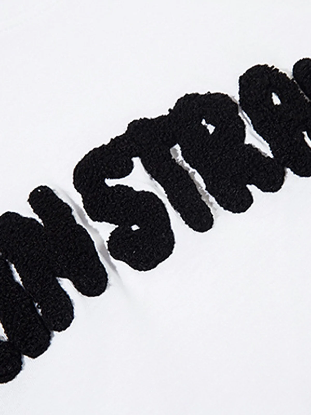 Towel Embroidered Letter Side Button Vest