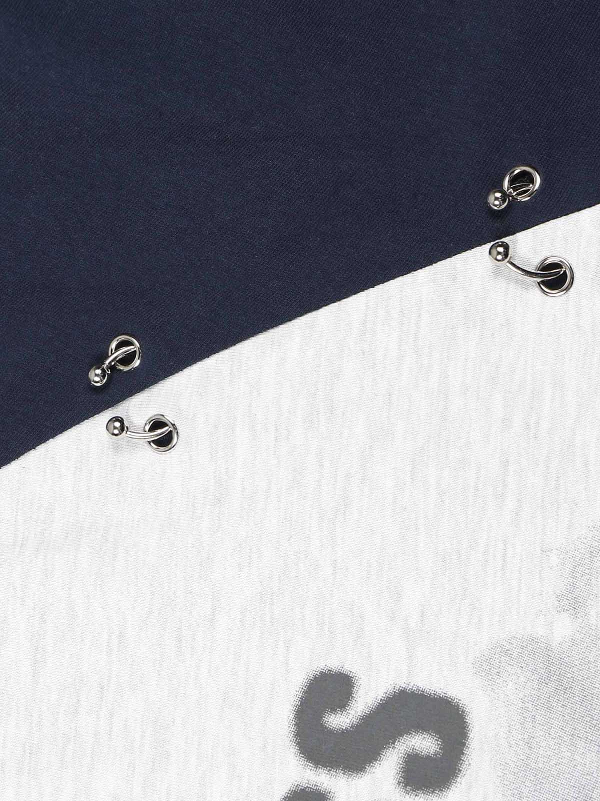 Thesupermade Splatter Eyelet Studded Long Sleeve T-shirt