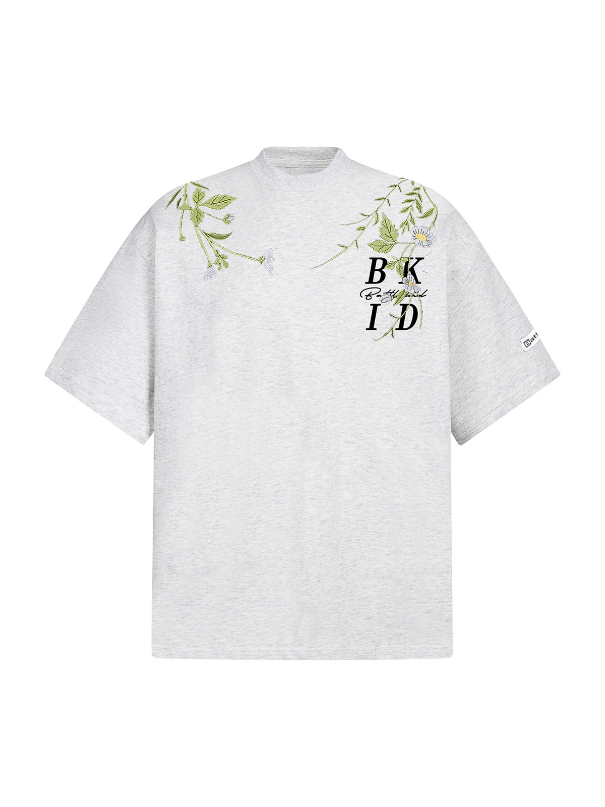 Floral Embroidered Oversized Short Sleeve T-Shirt
