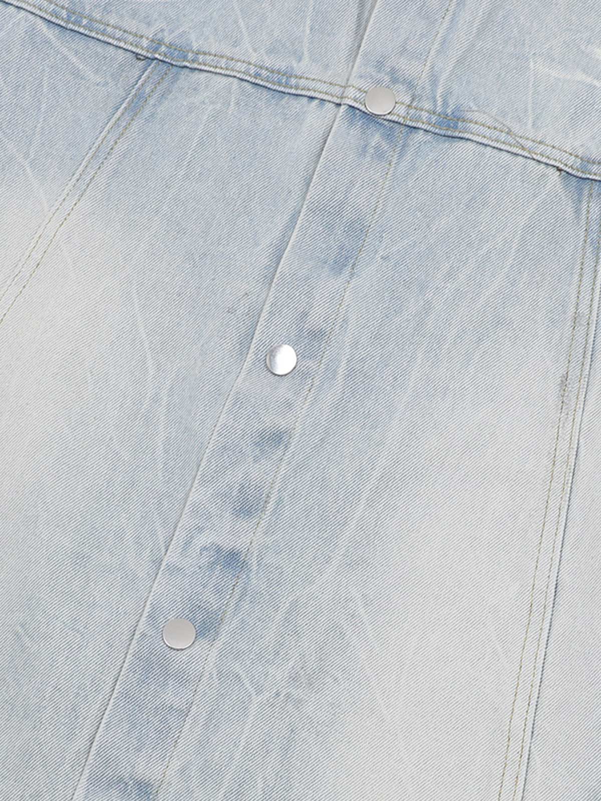 Short Sleeve Shirt & Shorts Denim Set