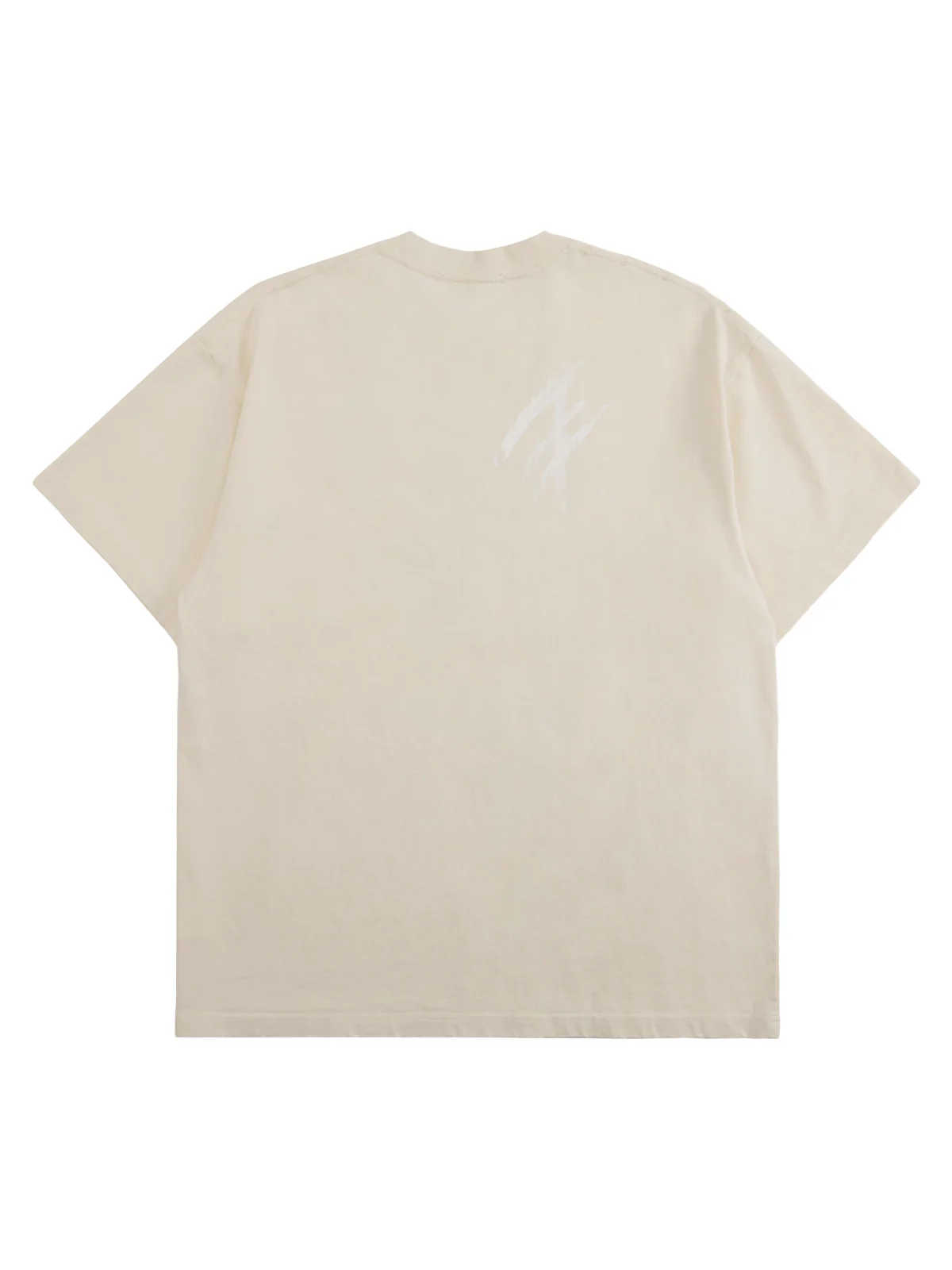 Retro Washed Contrast Color Broken Letters T-shirt